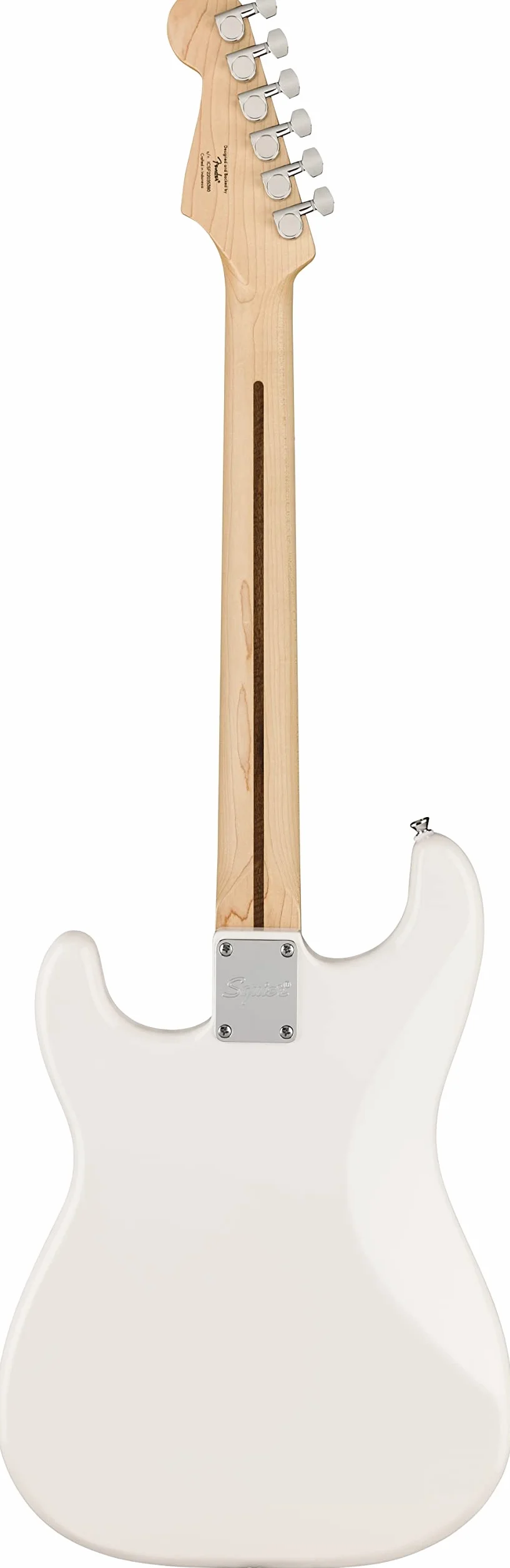 Squier by Fender Sonic Stratocaster HT – Chitarra Elettrica, Maple Fingerboard, Arctic White, Pickguard Bianco, Include Lezioni Fender Play