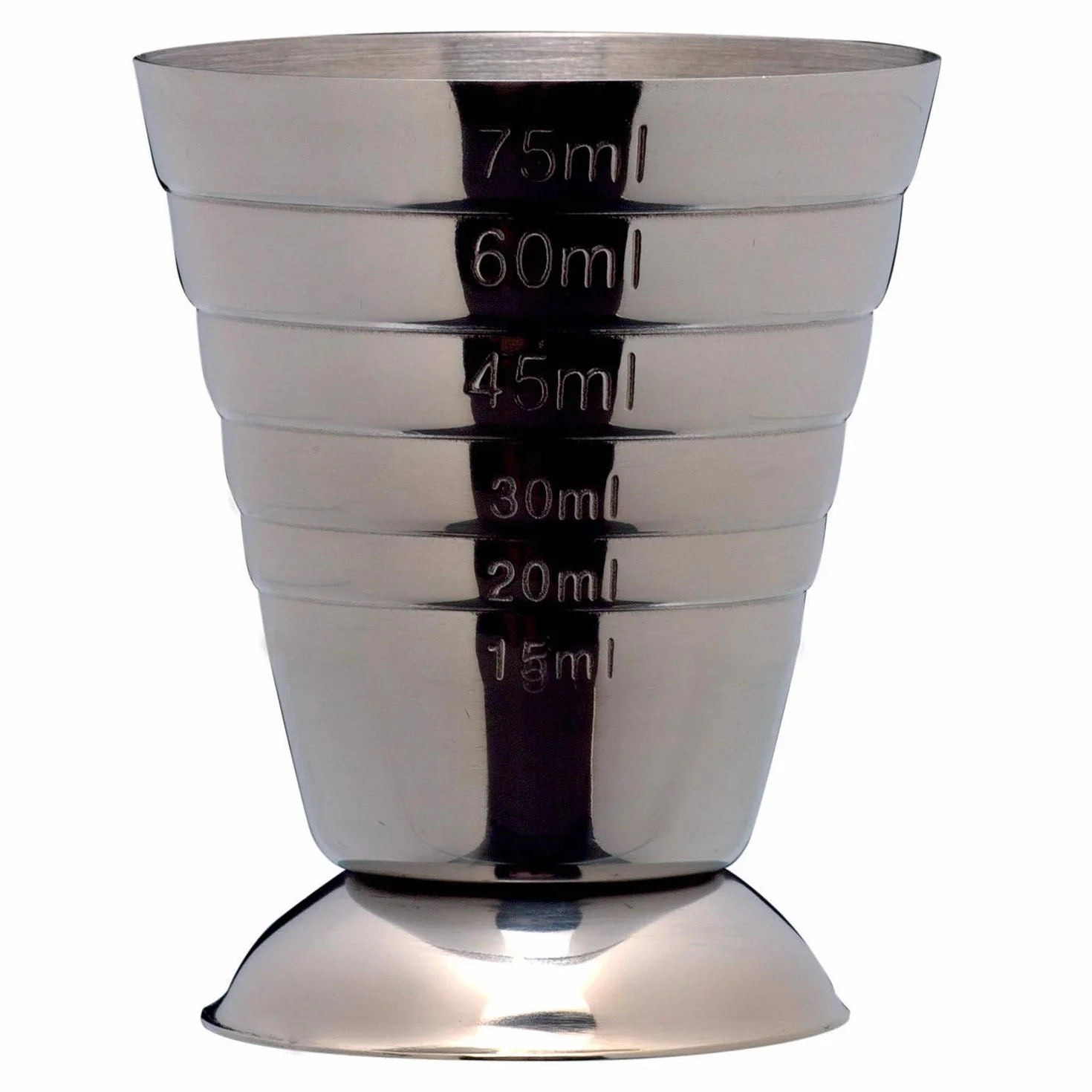 Piazza - Misurino Cocktail in Acciaio Inox, Dosatore Professionale per Attrezzatura Bar, Jigger Barman | Capacità 75ml