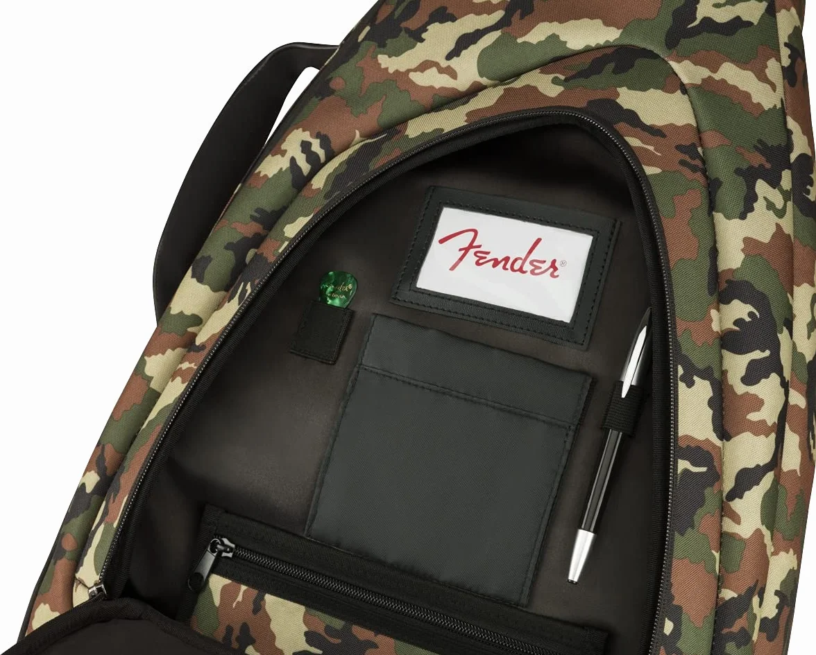 Fender FE920 Camo Electric Guitar Gig Bag, Woodland Camo