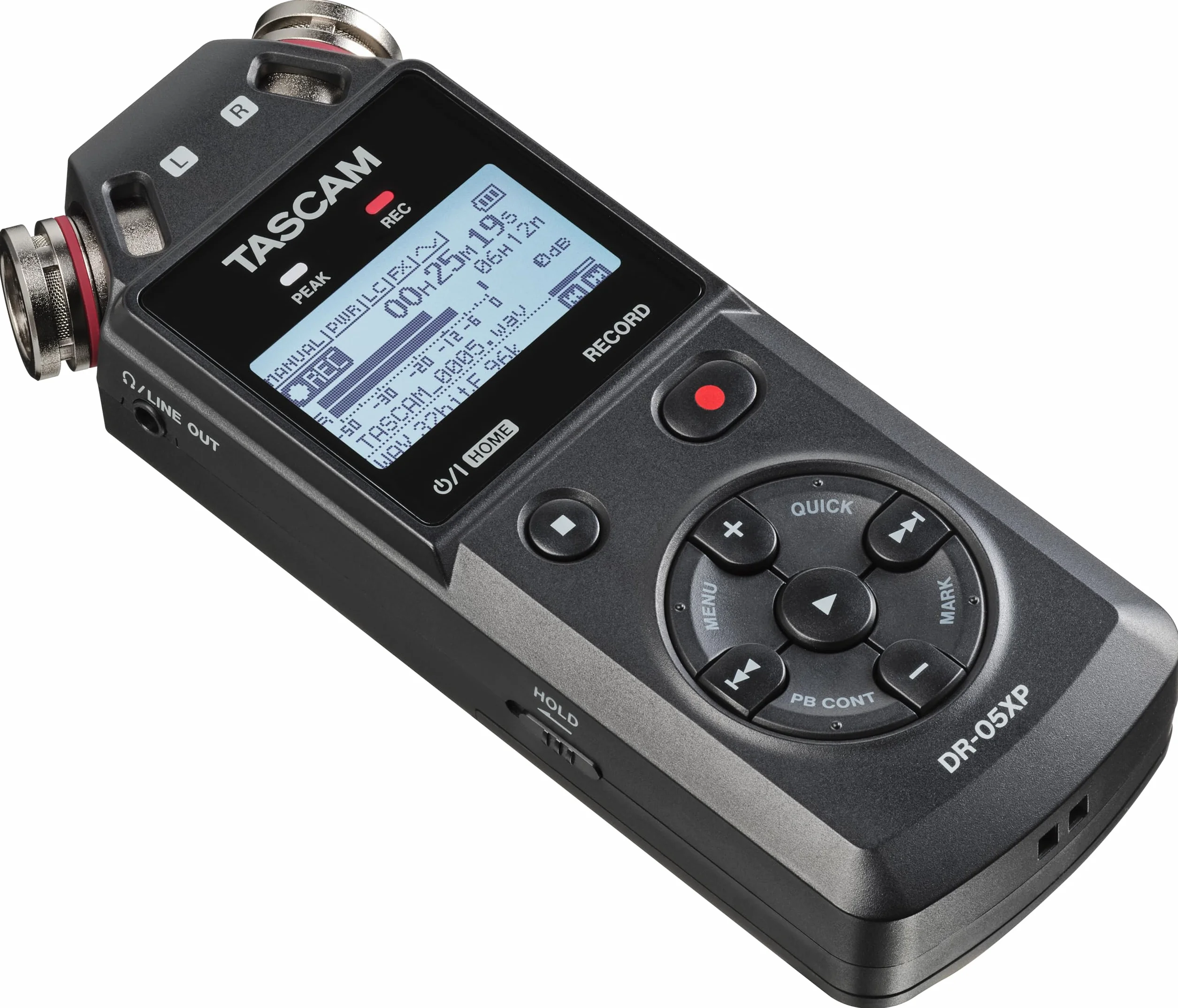 Tascam DR-05XP - Registratore portatile portatile a 2 canali a 32 bit con interfaccia audio USB-C