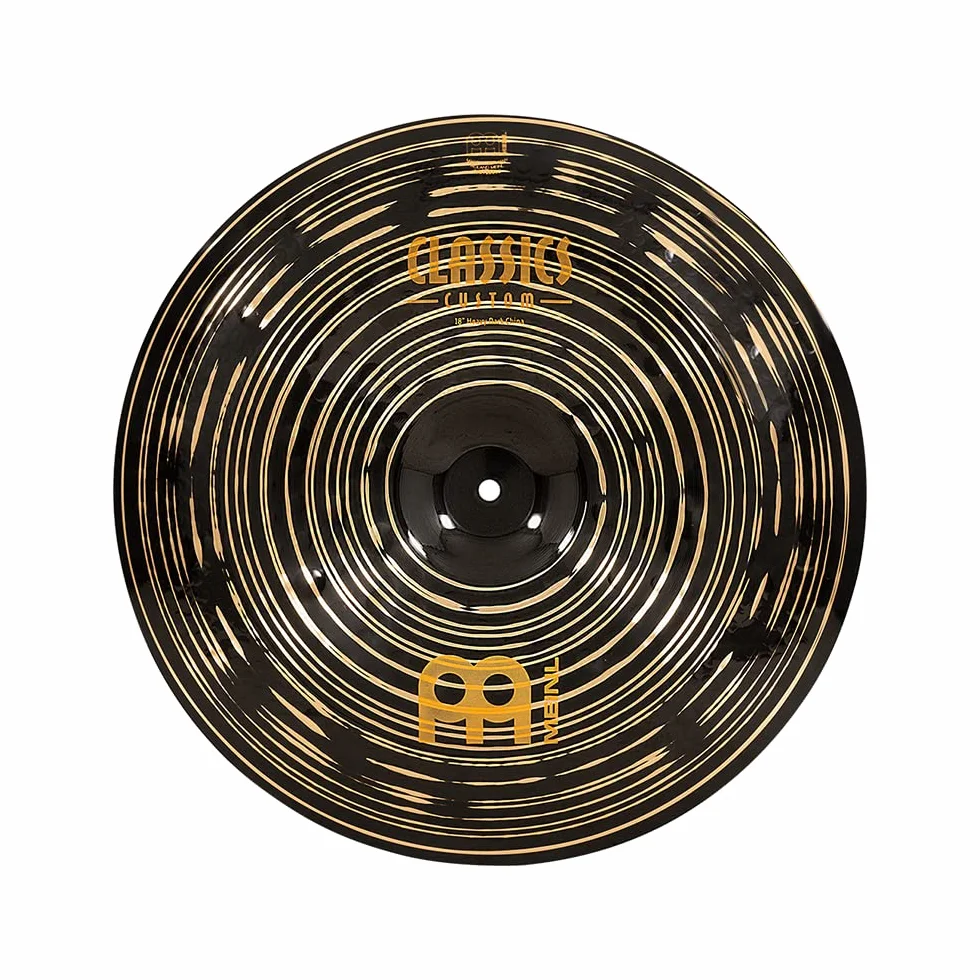 Meinl Cymbals Classics Custom Dark Piatto China Heavy 18 pollici (45,72cm) per Batteria - Bronzo B12, Finitura Scura, Prodotto in Germania (CC18HDACH)