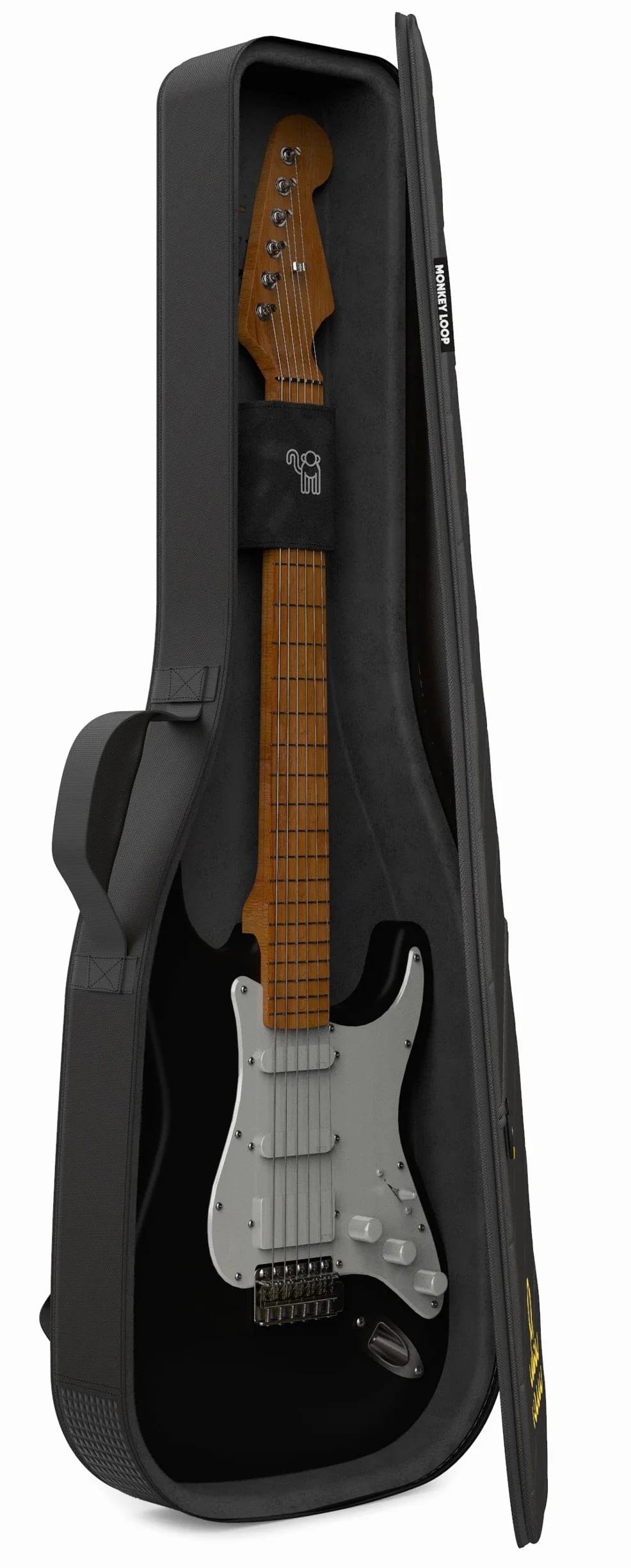 Monkey Loop Touring Electric - Borsa per Chitarra con Imbottitura da 23 mm - Borsa Semirigida per Chitarra Elettrica - Tasca Esterna per Accessori - Cinghie Regolabili - Resistente all´Acqua