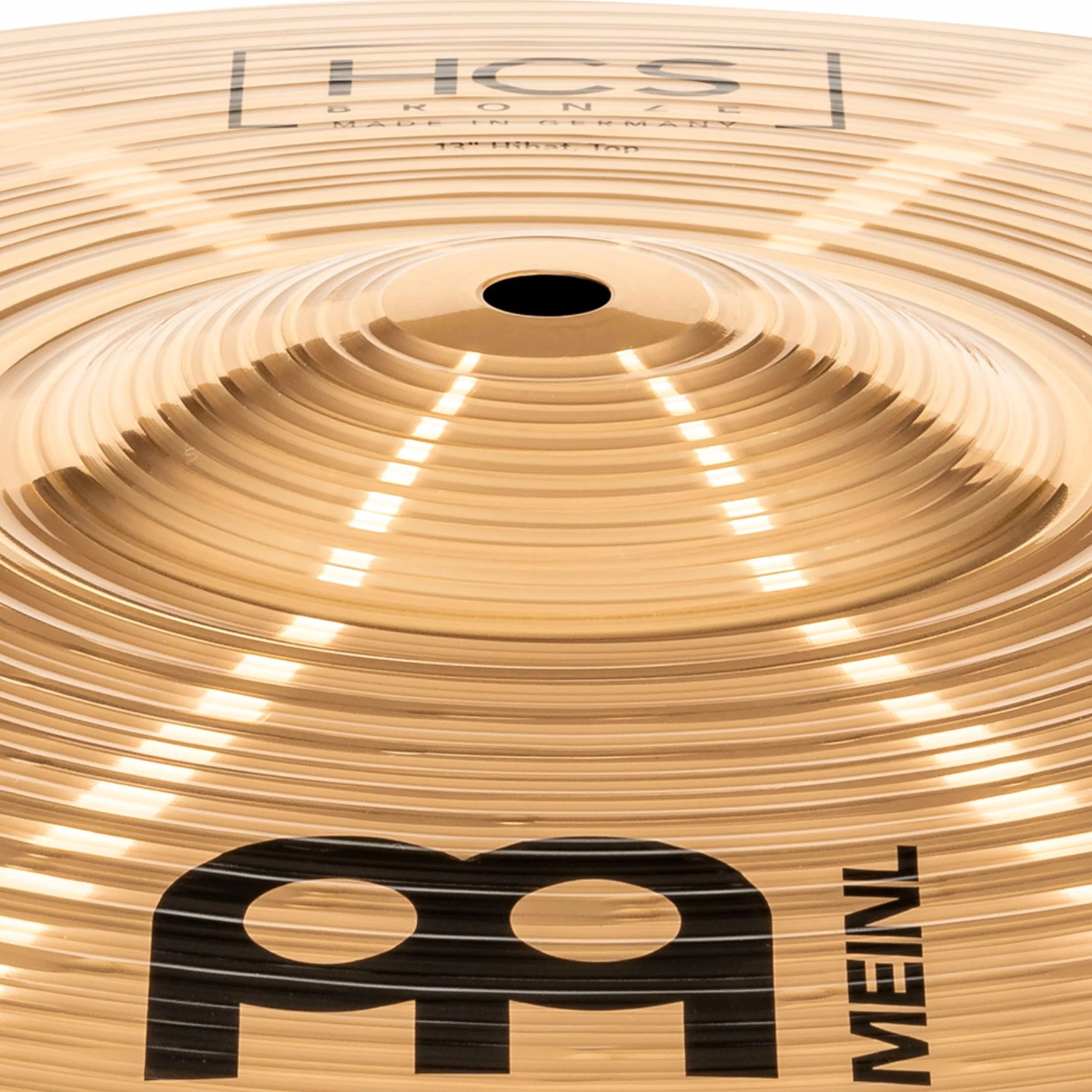 Meinl Cymbals HCS Bronze Piatto Hihat / Charleston 13 pollici (33,02cm) per Batteria – Coppia – Bronzo B8, Finitura Tradizionale, Prodotto in Germania (HCSB13H)