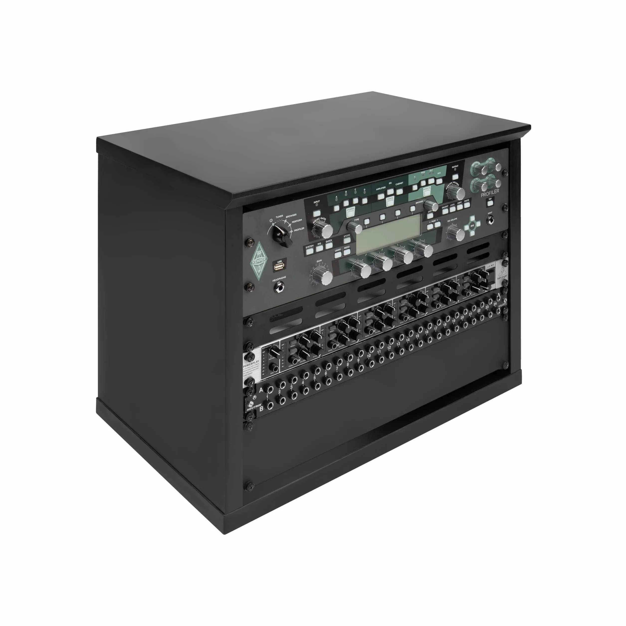 Gator Frameworks Elite Furniture Series 8U - Scaffale da scrivania in legno con finitura nera standard (GFW-ELITERK-8U-BLK)
