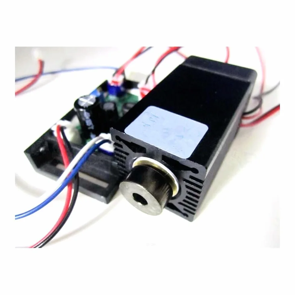 1000mW~1200mW 1W 450nm 445nm Blu Diodo Laser Dot Module w/Driver Out Incisione CNC/TTL