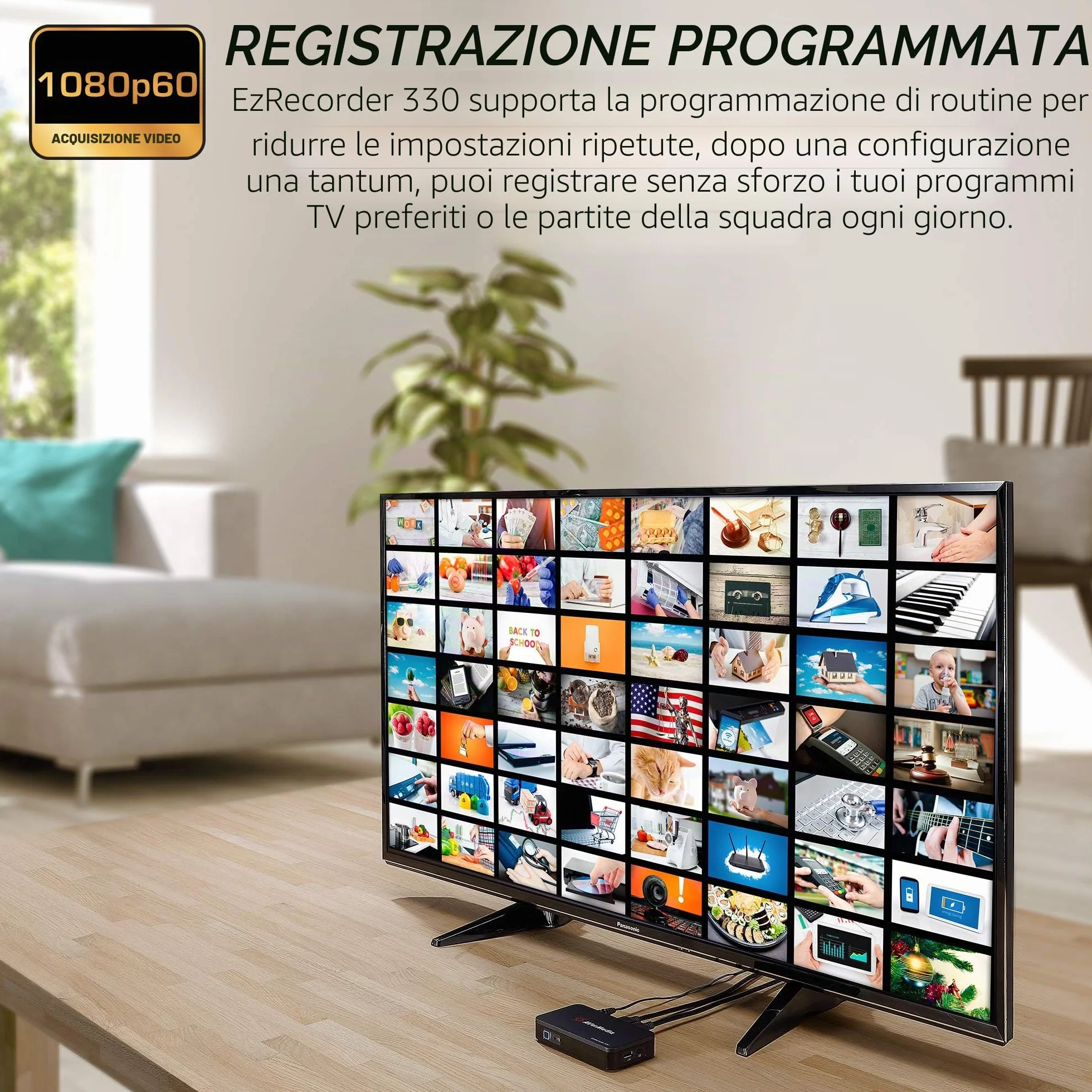 AVerMedia EZRecorder 330 - Registrazione 4K Pass-Through e 1080p60, DVR HDMI, convertitore Digitale, Registrazione Programmata, Senza PC (ER330)