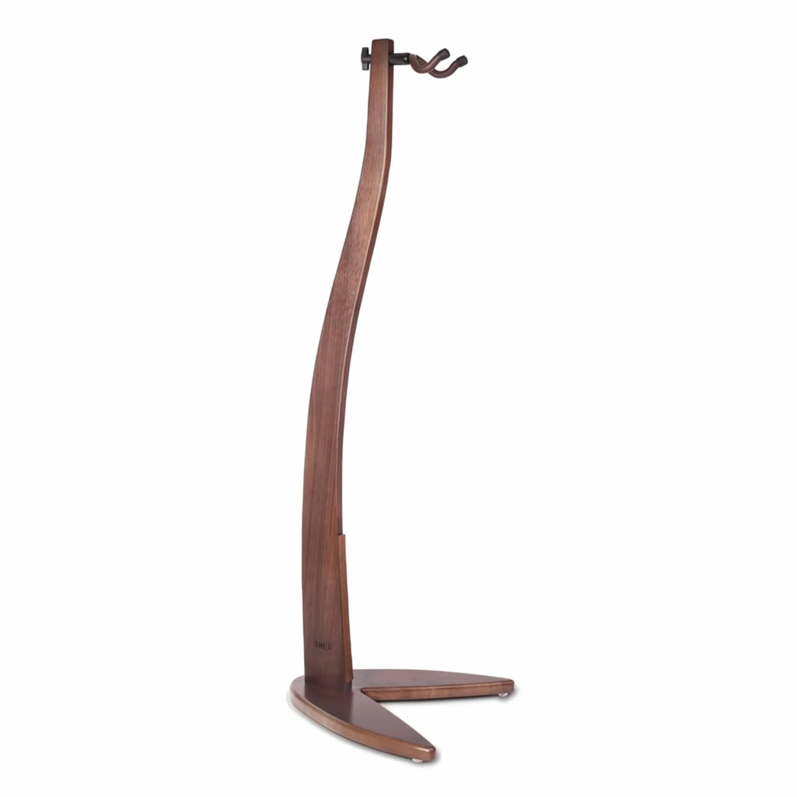 Supporto Chitarra in Legno Massello Stand Chitarra Espositore Strumenti Portachitarra Pavimento Cradle Curva Protettiva Piedini Antiscivolo Adatto per , Noce