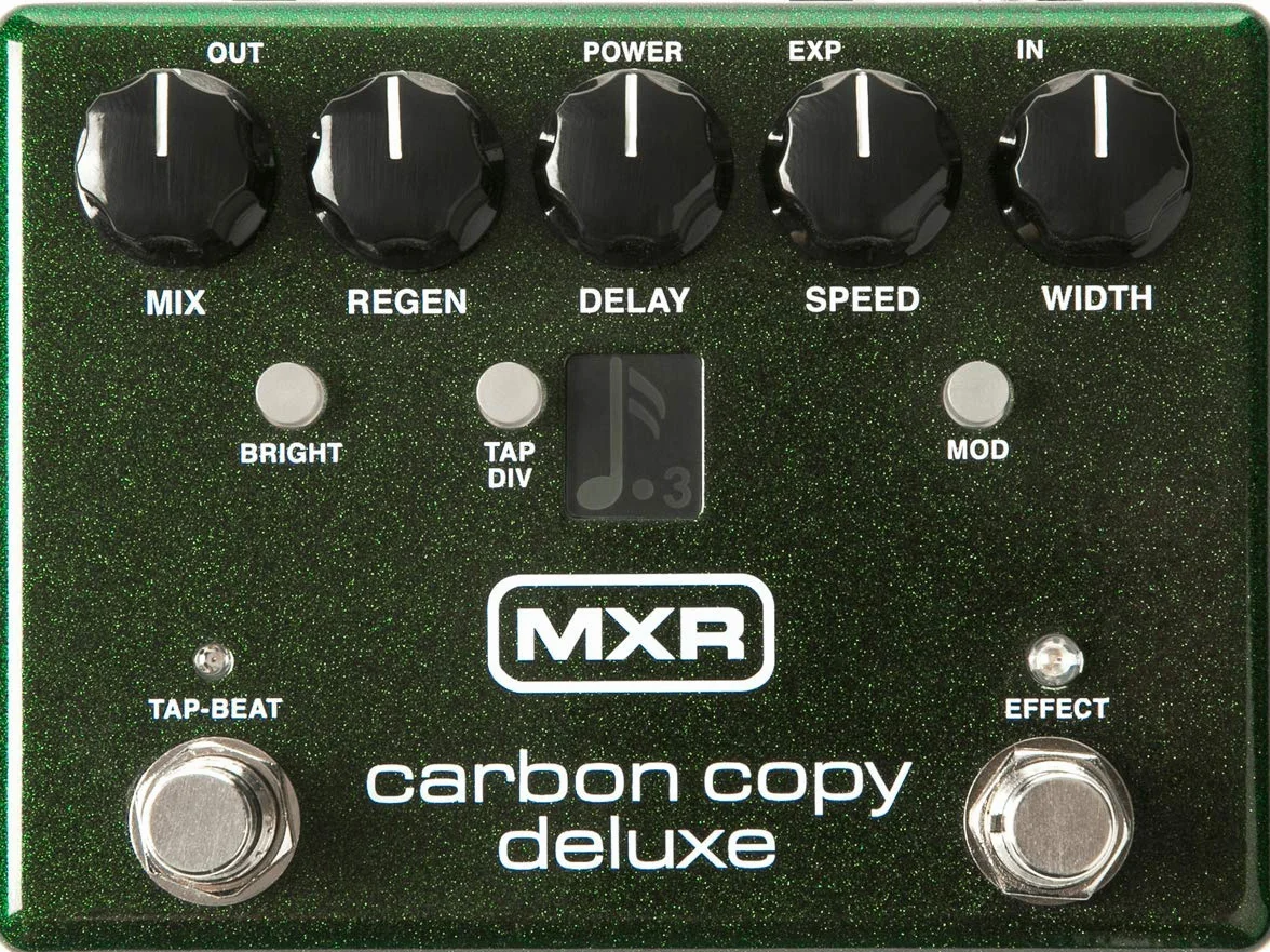 MXR - M292 CARBON COPY DELUXE ANALOG DELAY, Pedale Delay Analogico Dotato di Tempo Esteso| Funzione TAP Tempo, Modulazione e Switch