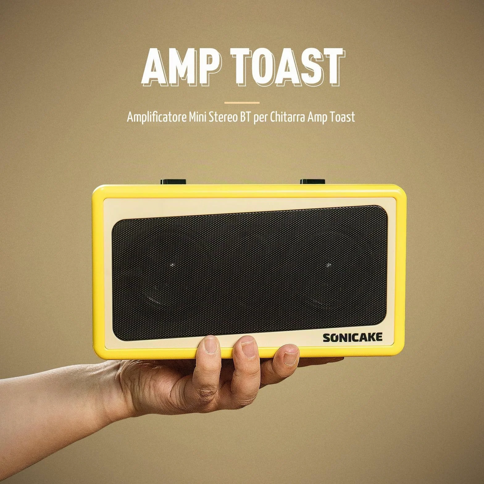 SONICAKE Amplificatore per chitarra Mini Combo Amplificatore Bluetooth Multi-effetto Amp Toast