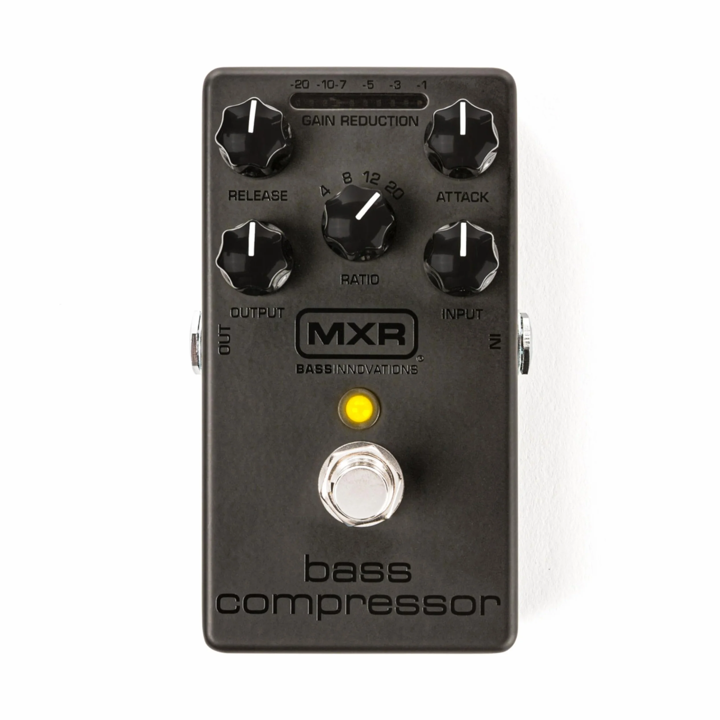 MXR - M87B BASS COMPRESSOR BLACKOUT, Compressore per Basso edizione Blackout con finitura Stealth.Bypass, True Hardwire