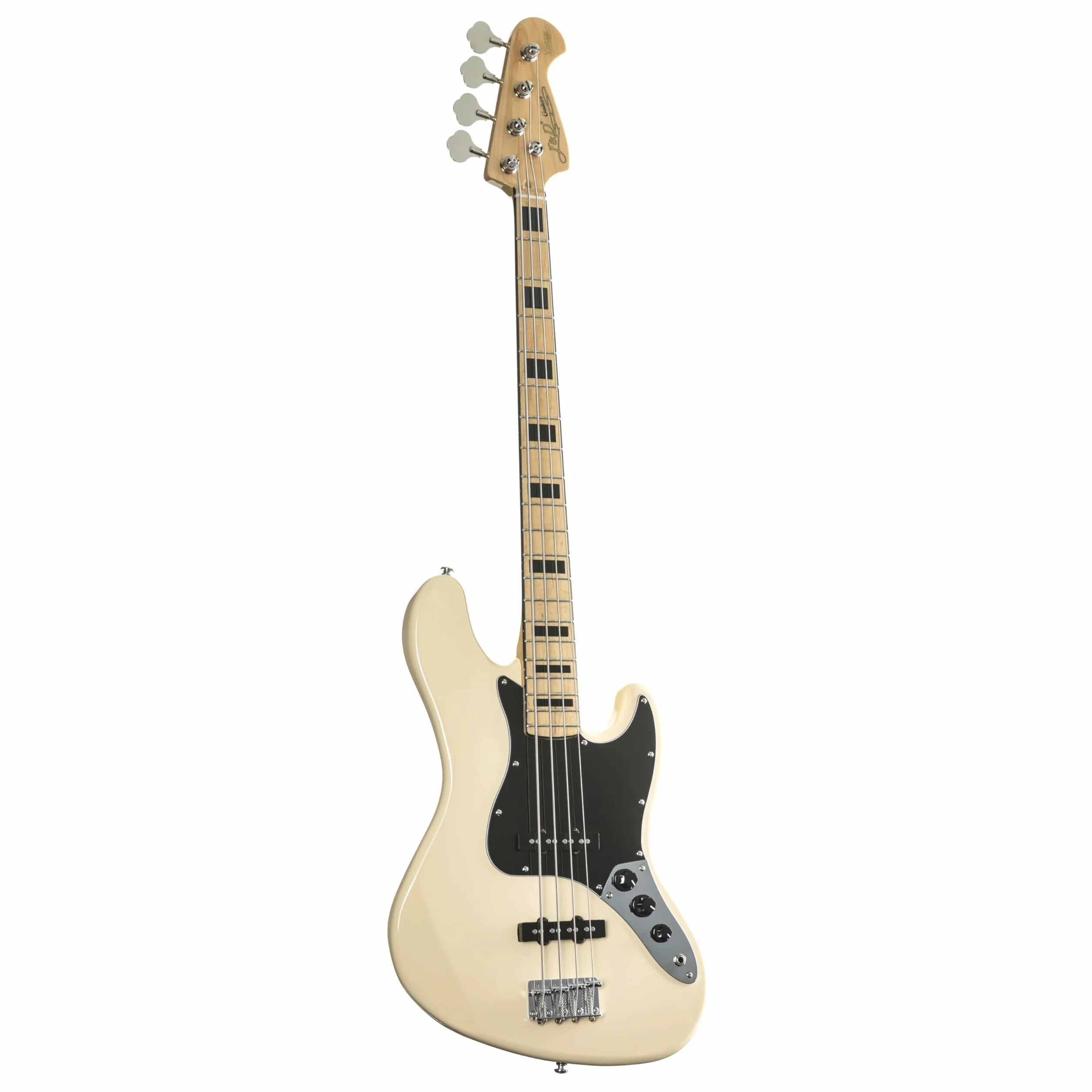 J & D JB Vintage 1975 Electric Bass (Vintage White) - Basso elettrico a 4 corde