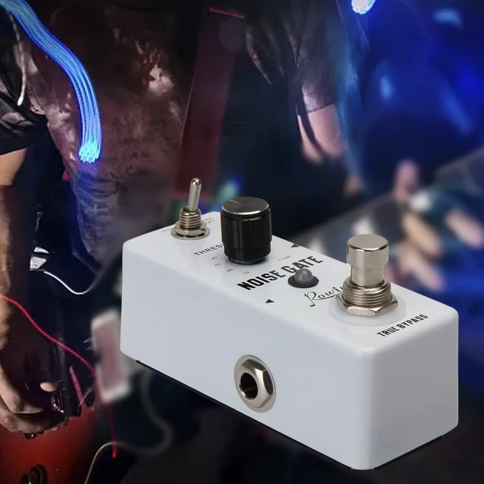 Noise Gate LEF-319, pedale per chitarra antirumore effetto soppressore del rumore, 2 modalità, per chitarra elettrica e basso, True Bypass