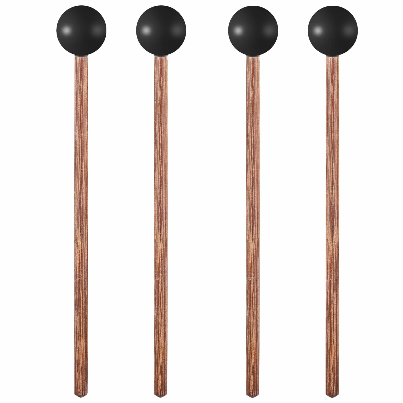 Bacchette in Legno per Xilofono,4 Pezzi Gomma Mazze a Percussione Bastoni Bacchette,Bacchette per Marimba,Bacchetta con Manico in Legno per Percussioni,Glockenspiel,Marimba,Timpani,Tamburo