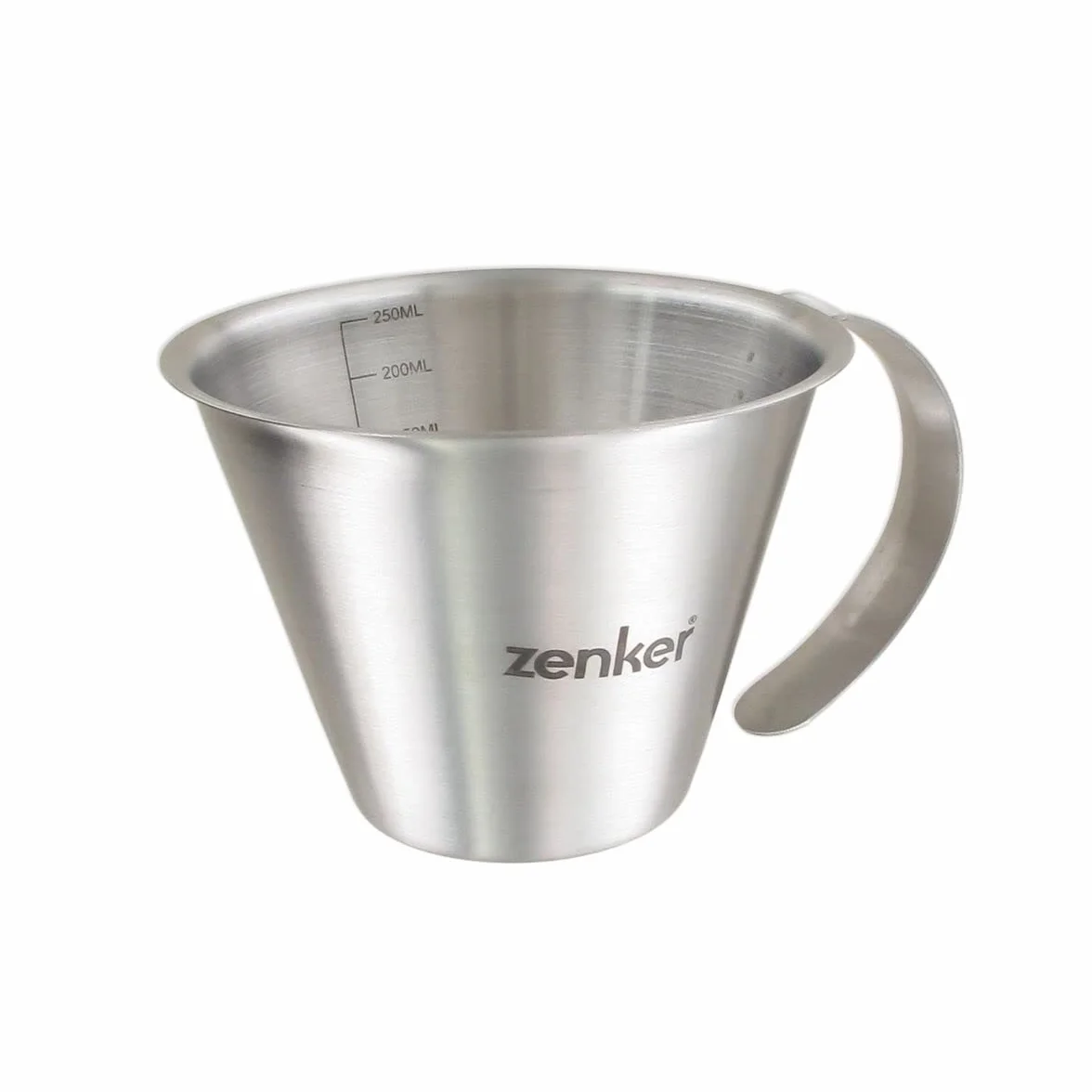 Misurino con parte graduata all'interno 250 ml in acciaio. 10x5x7,5cm