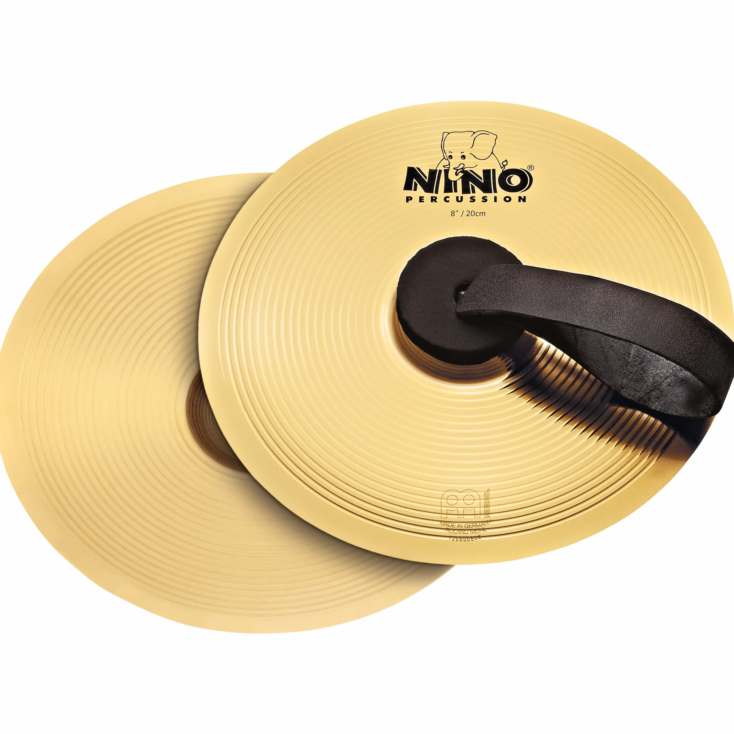 Nino Percussion NINO-BR20 - Piatti, diametro 8" (20,3 cm), in lega d'ottone