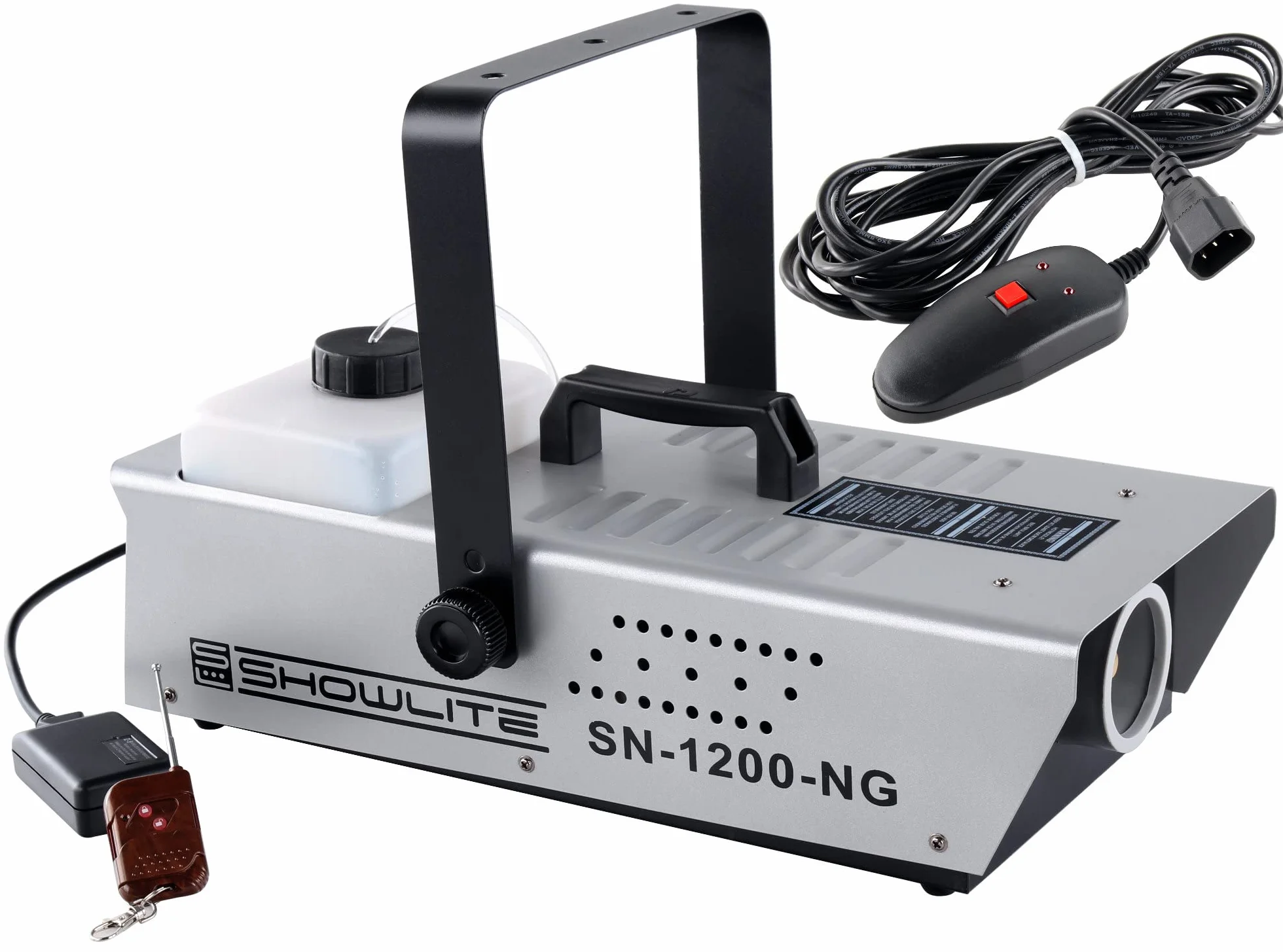 Macchina del Fumo - Showlite SN-1200 W con radiocomando e telecomando