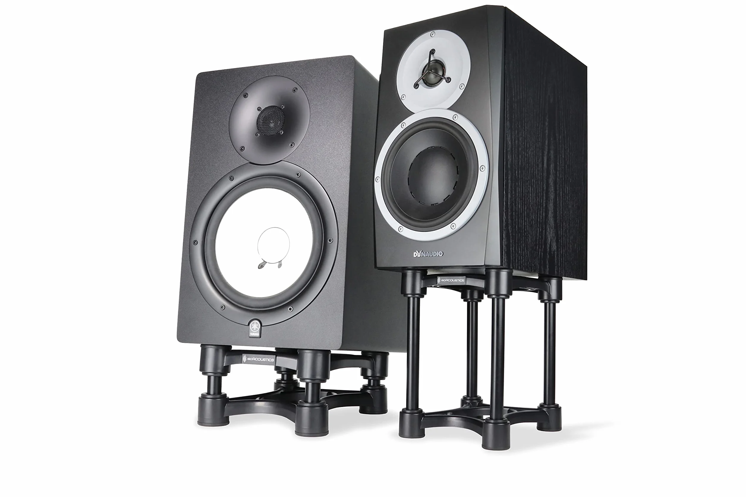 IsoAcoustics Iso-Stand Series Speaker Isolation Stands with Height & Tilt Adjustment: Iso-155 (15.5 x 19 cm) Pair
