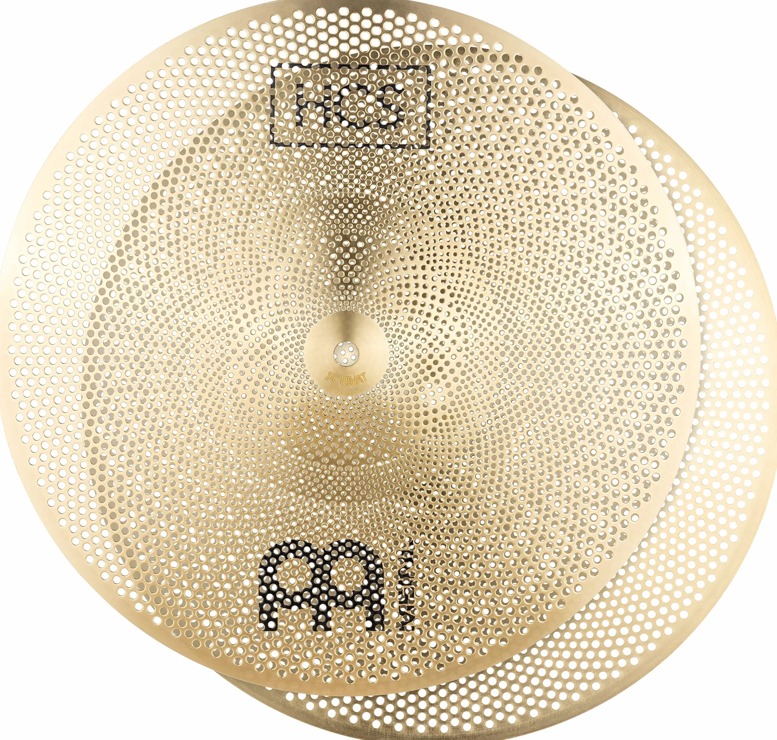 Meinl Cymbals HCS P-HCS14H - Coppia di piatti Hihat da 35,6 cm, con volume silenzioso, in lega di ottone resistente e tono musicale, 2 anni di garanzia