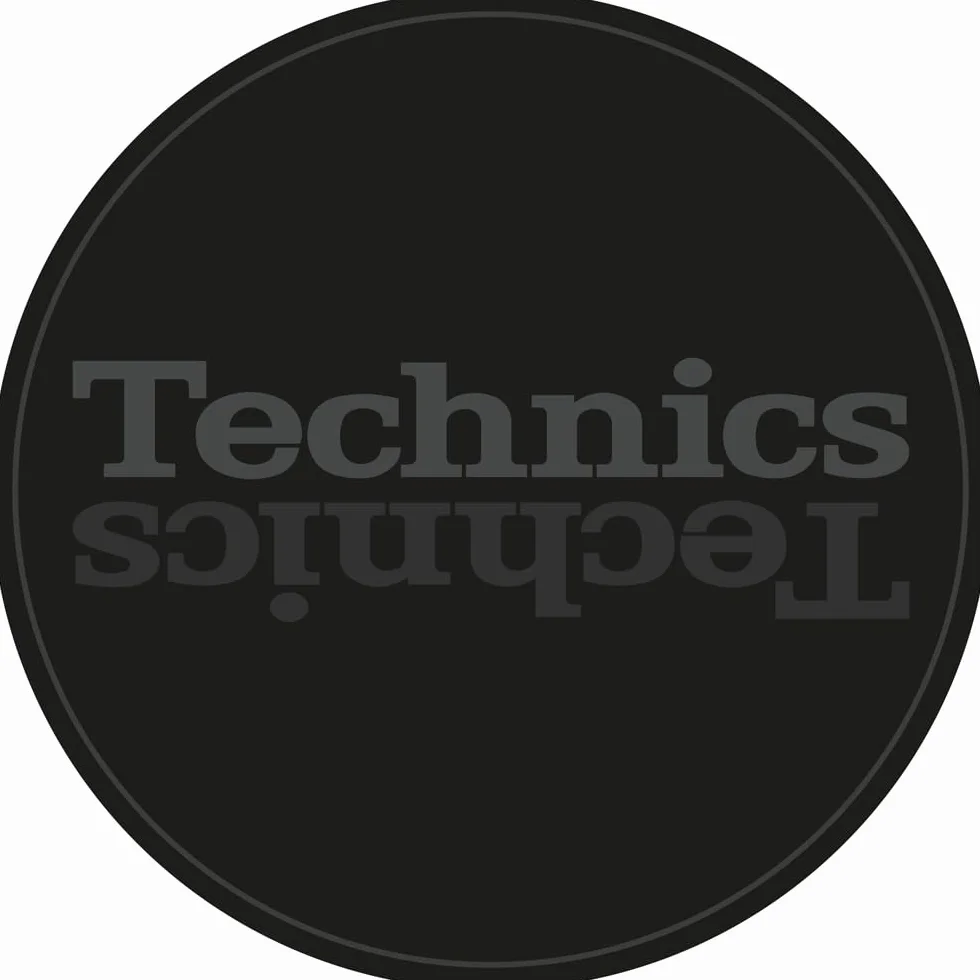 Technics Slipmat Duplex 7: specchio grigio su nero