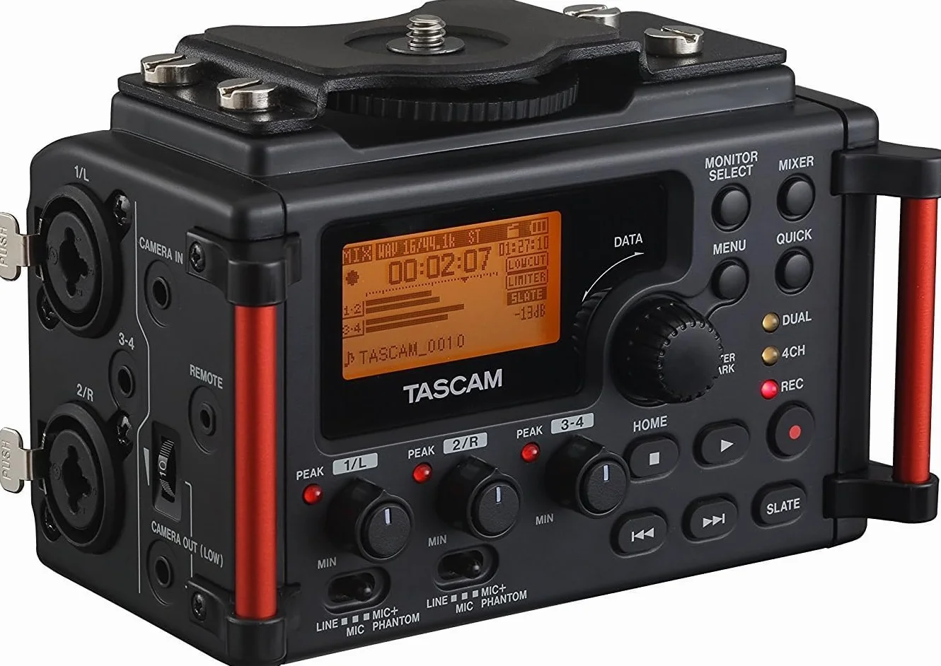 TASCAM DR-60DMK2 DSLR Registratore Audio 4 Tracce 64 MB SDHC PC Compatibile