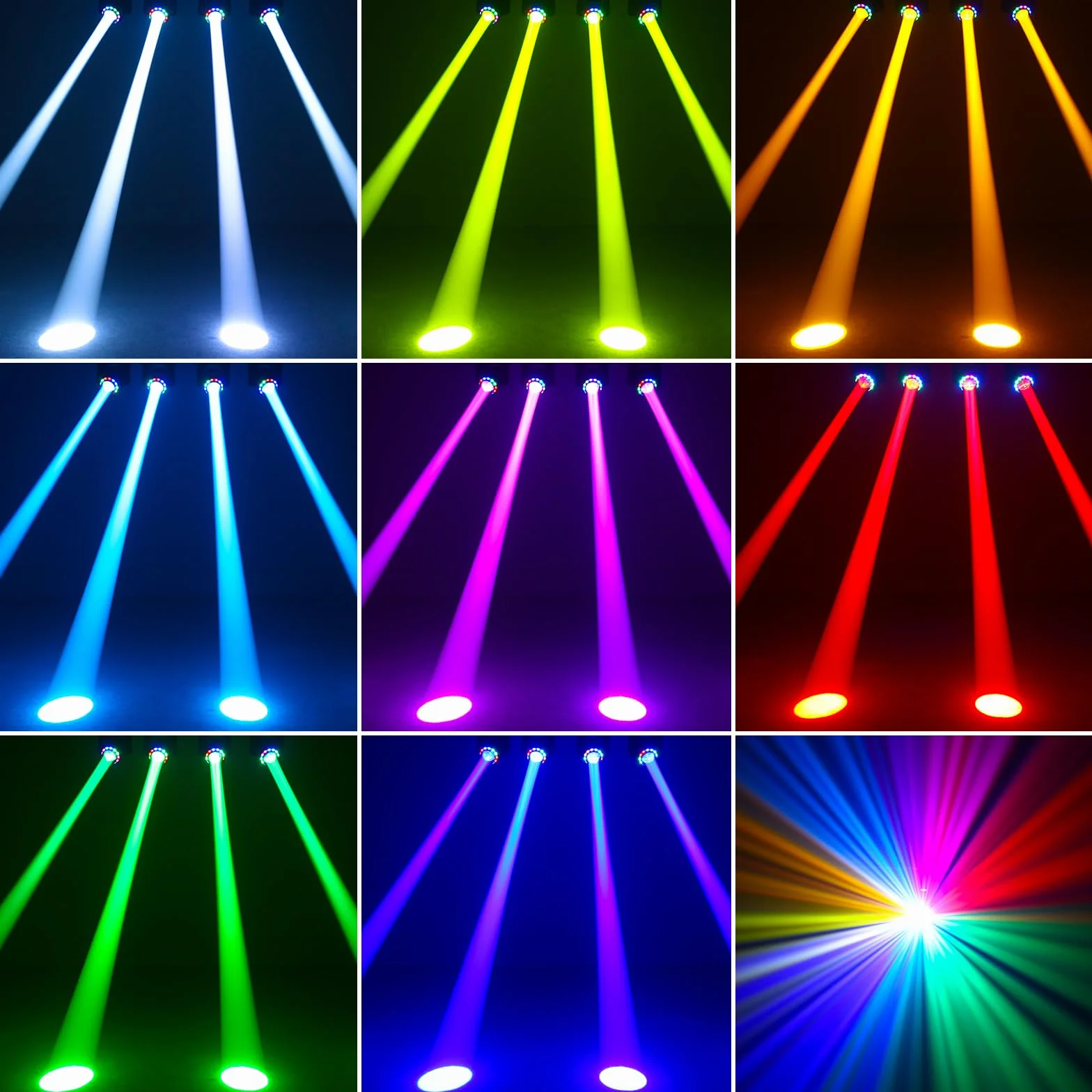 Teste Mobili LED 100W con Telecomando Beam Moving Head 10 Gobos 8colori 18 prismi Luci da Discoteca per Disco Club Bar Illuminazione