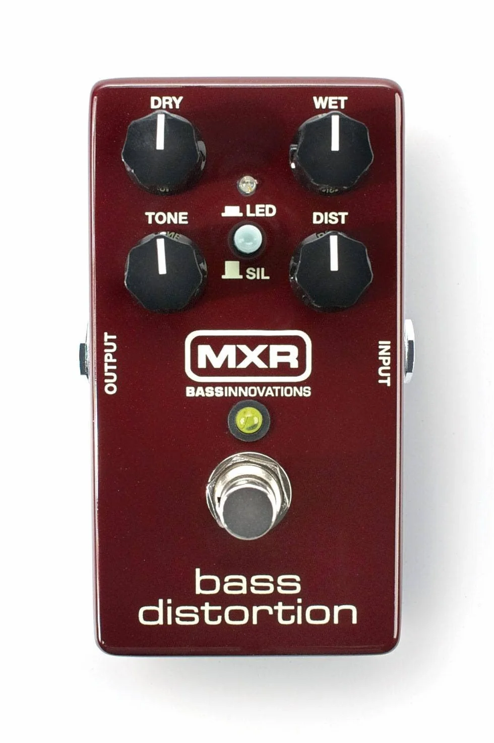 MXR - M85 BASS DISTORTION, Distorsore per Basso, CONTROLLI Dry,Wet, LED/SIL, Tone, Distortion, LED Gain (interno)