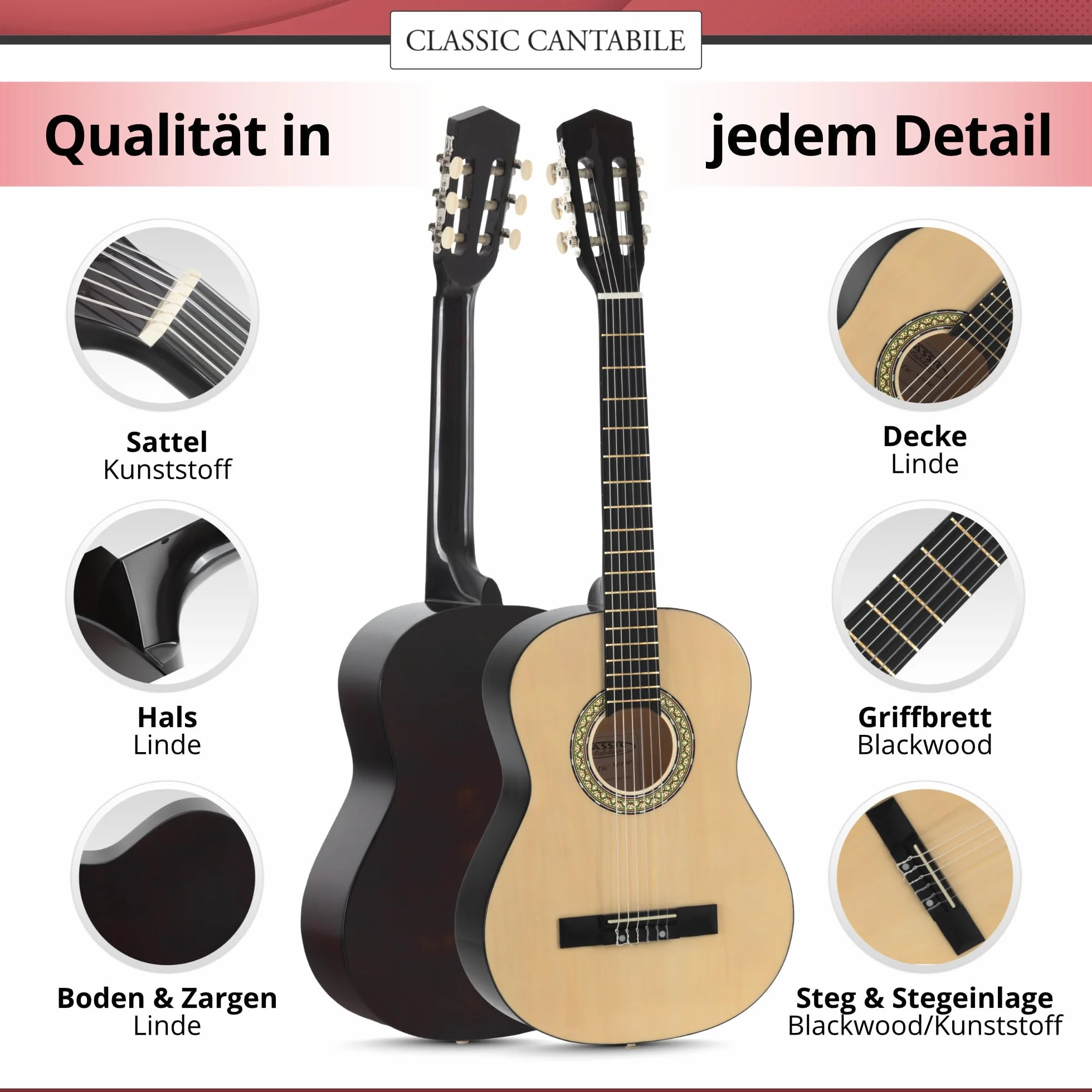 Chitarra classica 4/4 Classic Cantabile Acoustic Series AS-851