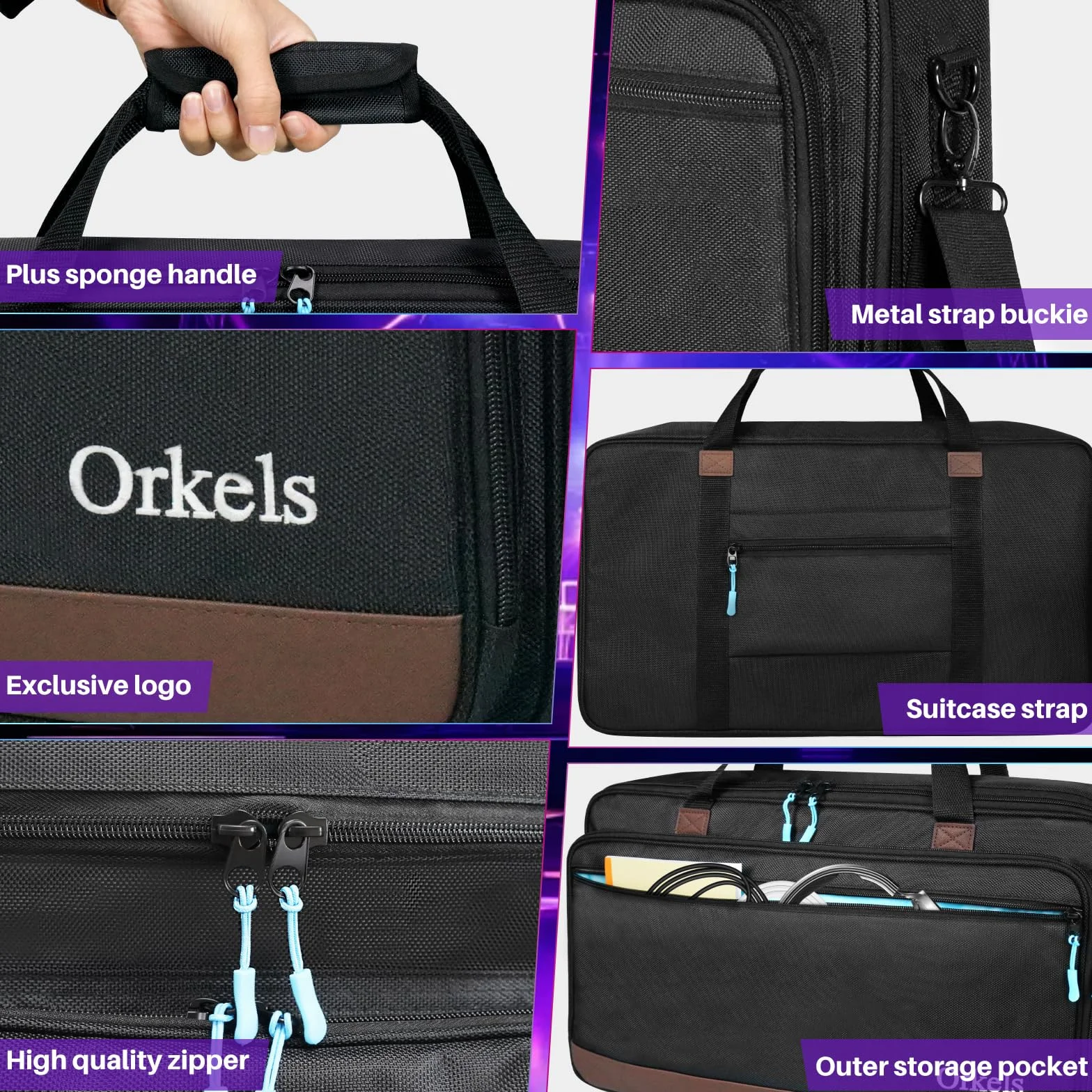 SUNDOY Custodia per controller DJ Pioneer/Demo/Numark/Hercules, Nero , M-60x12x39-CM, Borsa per il trasporto del controller DJ
