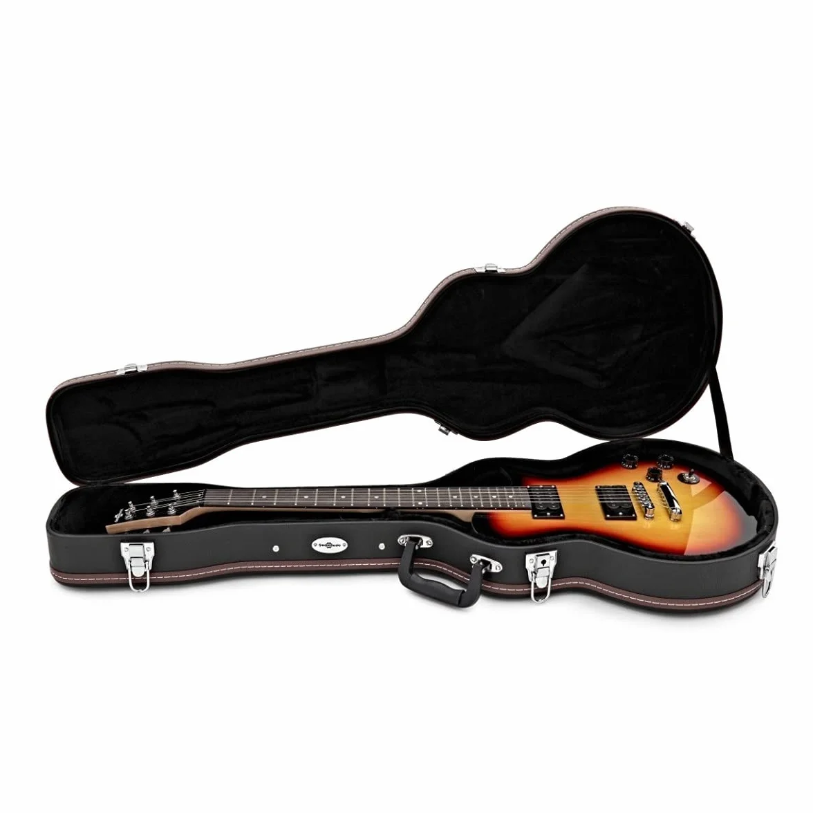 gear4music Custodia rigida per chitarre elettriche stile New Jersey