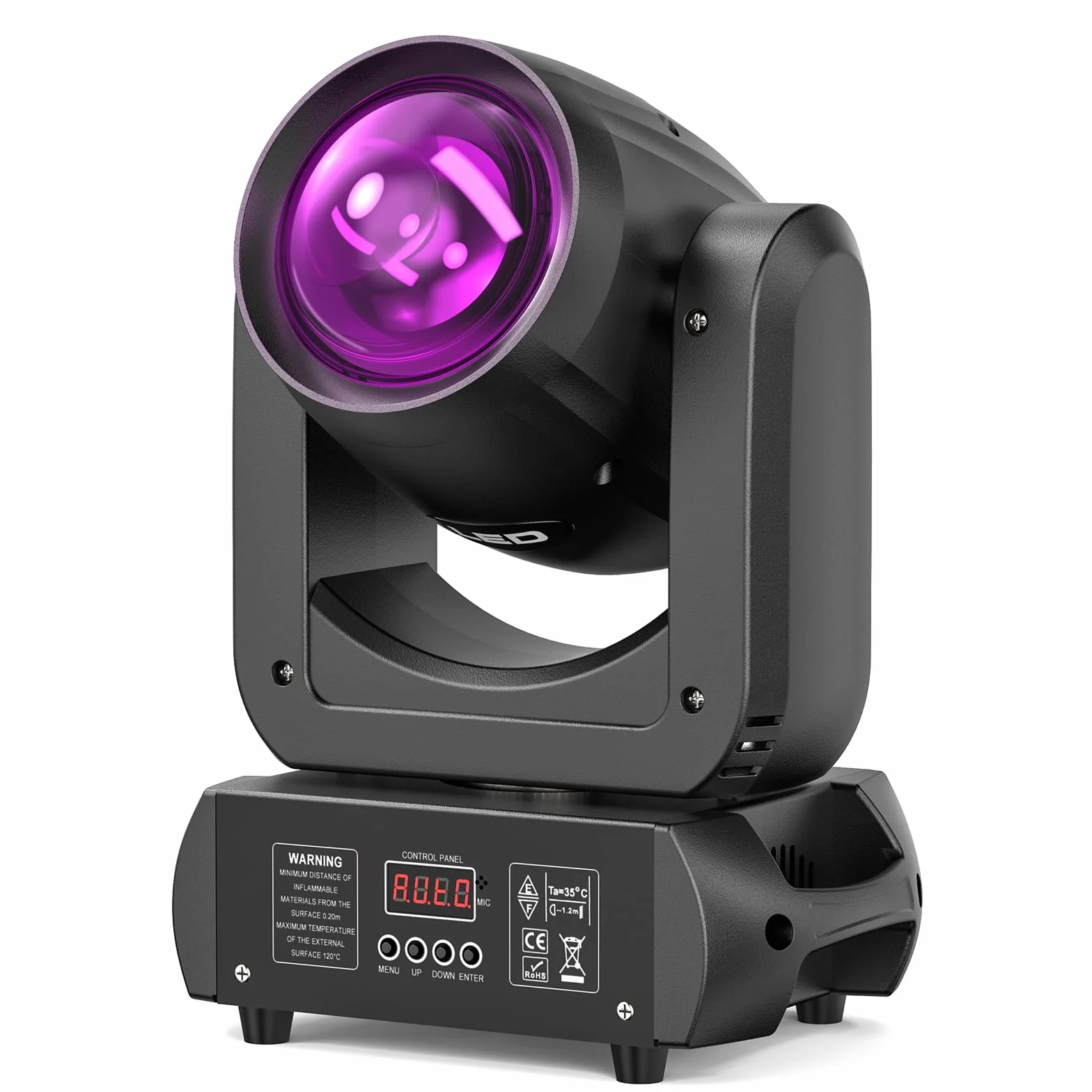 150W Teste Mobili LED Moving Head dmx512 Luce da Palcoscenico 8 GOBO RGBW Spot Beam DJ Luce Attivata Faro per Natale Discoteca Concerti Feste Matrimoni