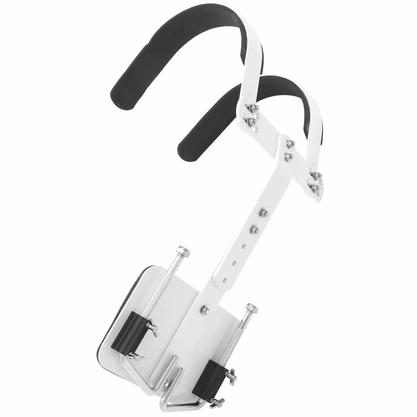 Supporto Rullante Regolabile con Cintura Spalla in Lega di Alluminio Bianco Leggero e Facile da Trasportare per Rullante per Banda Musicale