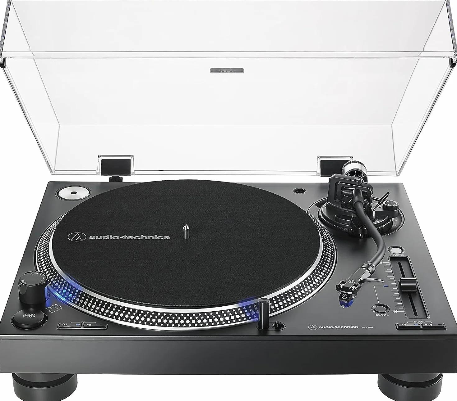 Audio-Technica - AT-LP140XP Giradischi DJ manuale professionale a trasmissione diretta Nero