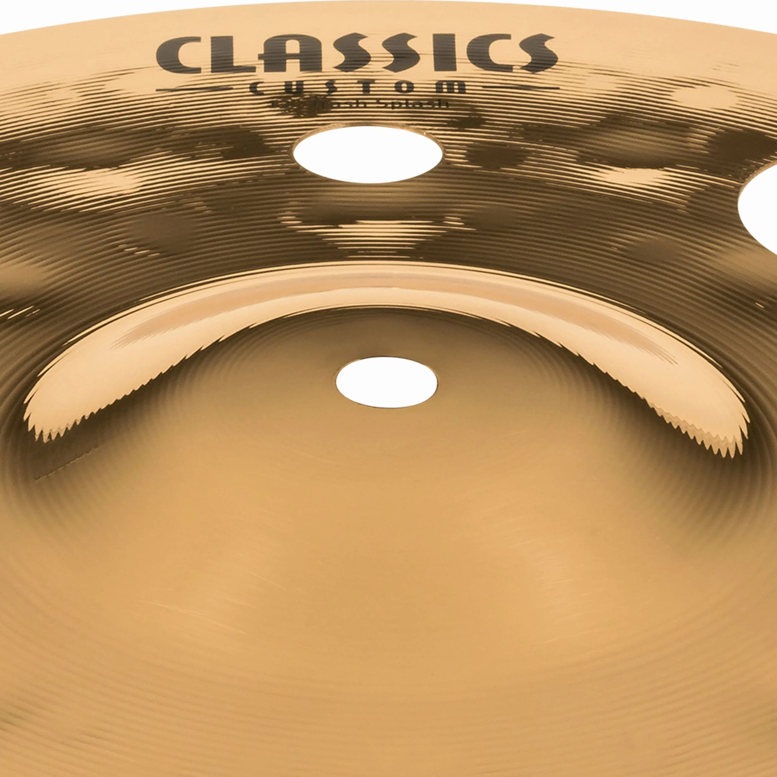 Meinl Cymbals Classics Custom Brilliant Piatto Trash Splash 12 pollici (30,48cm) per Batteria - Bronzo B12, Finitura Brillante, Prodotto in Germania (CC12TRS-B)