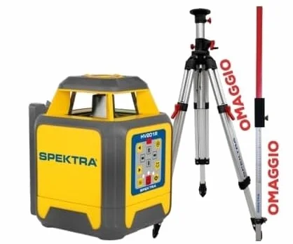 Laser spektra hv 201 r completo di asta ricevitrice e treppiede professionale