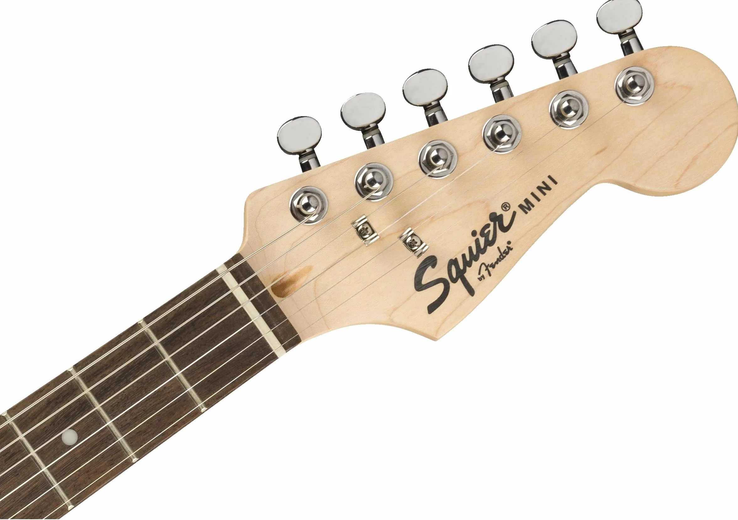 Squier by Fender Mini Stratocaster – Chitarra Elettrica con Tastiera in Lauro, Finitura Nera, Pickup Single-Coil, con Lezioni Gratuite su Fender Play