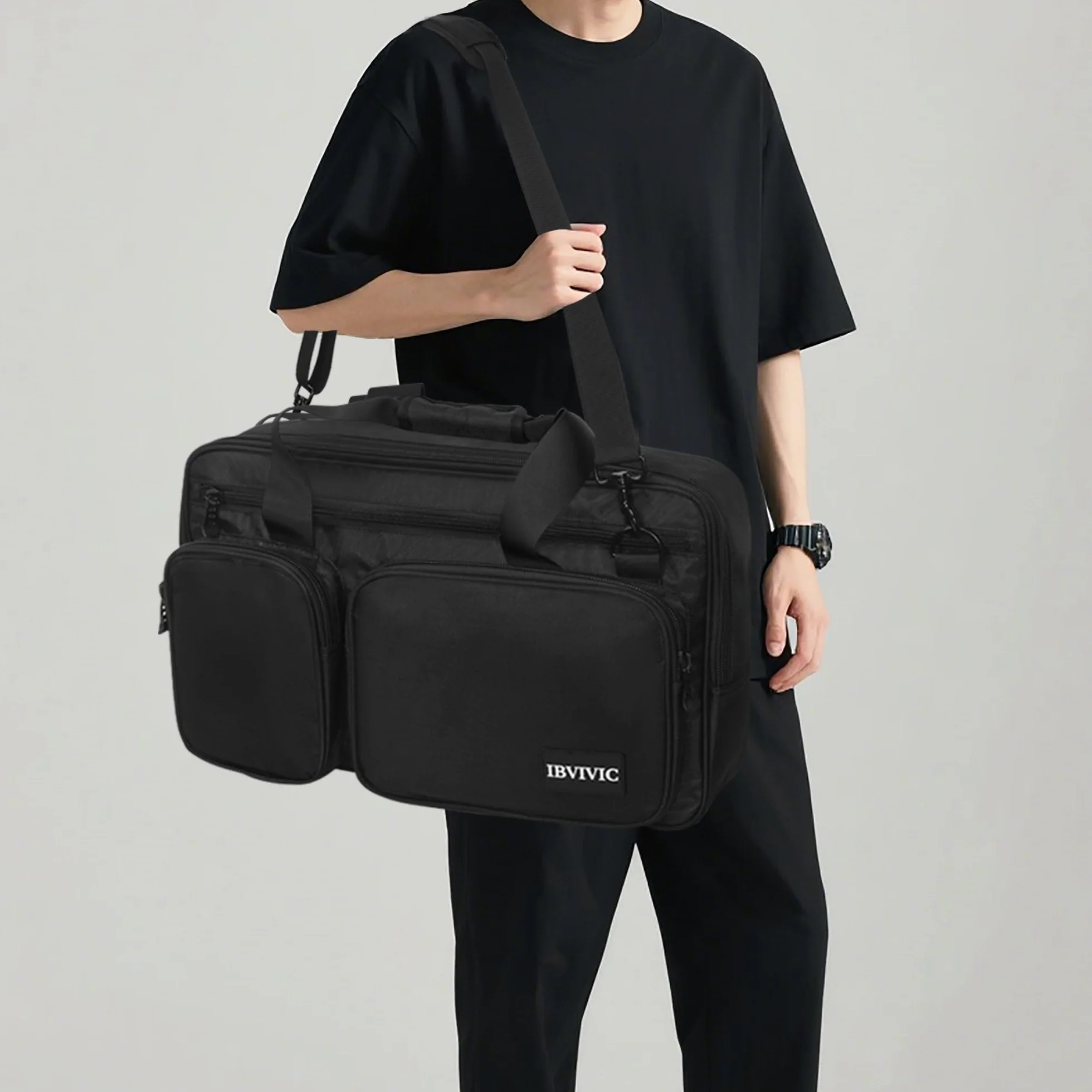 OUUTMEE Borsa da trasporto per controller DJ, custodia da trasporto per controller DJ, borsa protettiva DJ con cinghie per la spalla, adatta per Pioneer, Nero , S-52 x 30 x 10CM