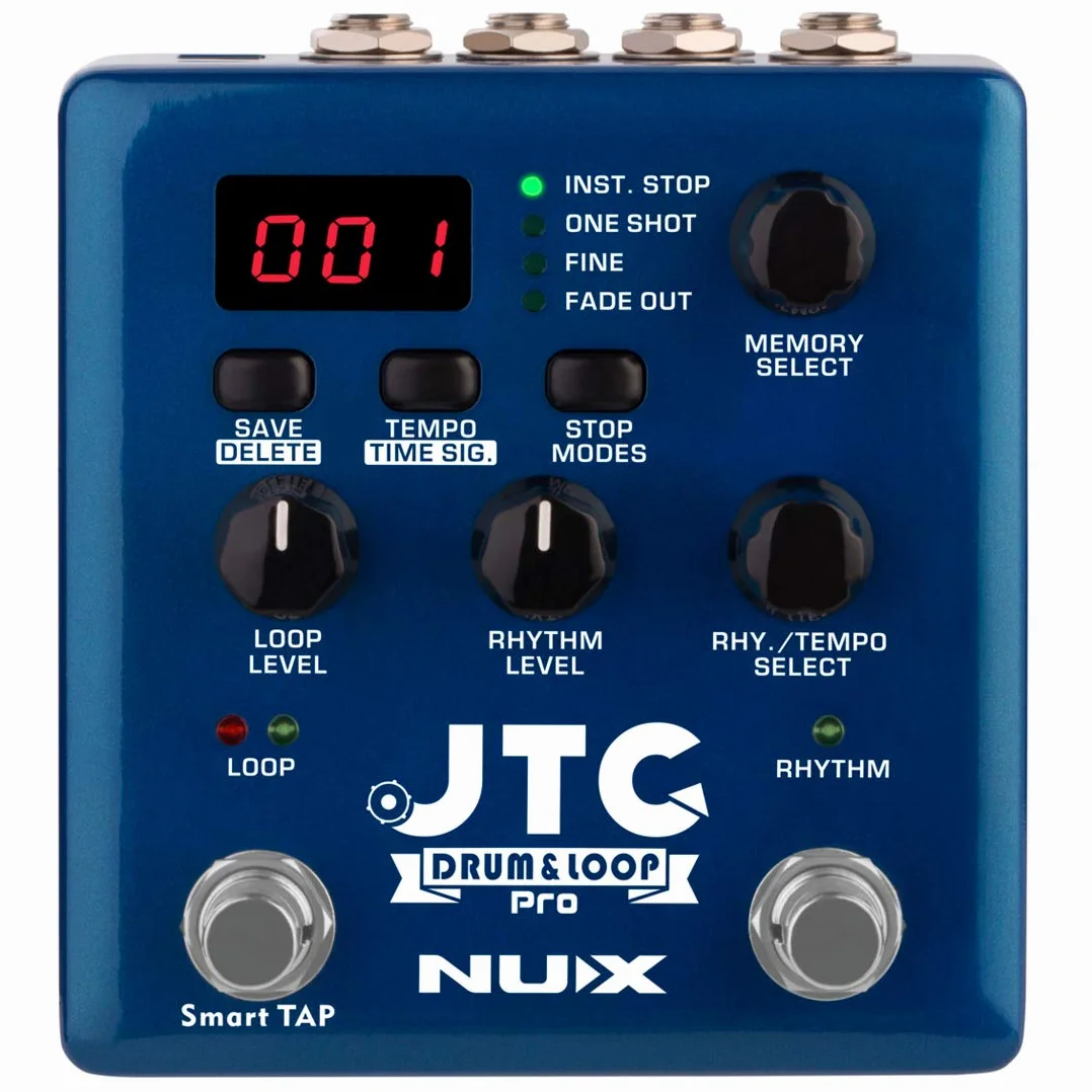 NUX JTC PRO Drum Loop PRO Dual Switch Looper Pedale 6 ore di registrazione 24 bit e 44,1 kHz frequenza di campionamento