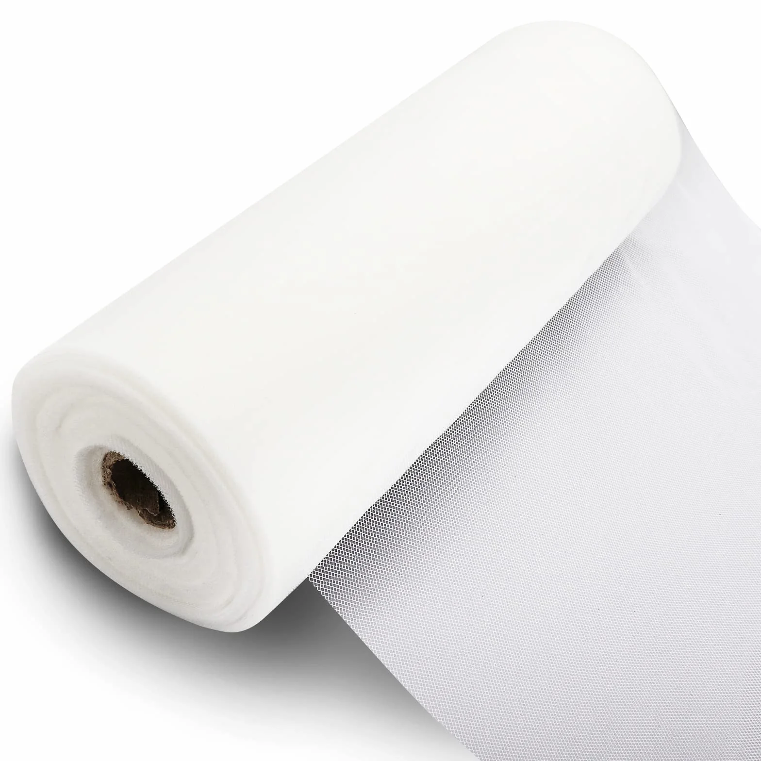 Rotolo di Tessuto in Tulle, 30 cm x 91,5 m, in Tulle, Colore Bianco, per Compleanni e Matrimoni, Decorazione Fai da Te, Tutù, Gonna, Decorazione da Tavolo, Confezione Regalo