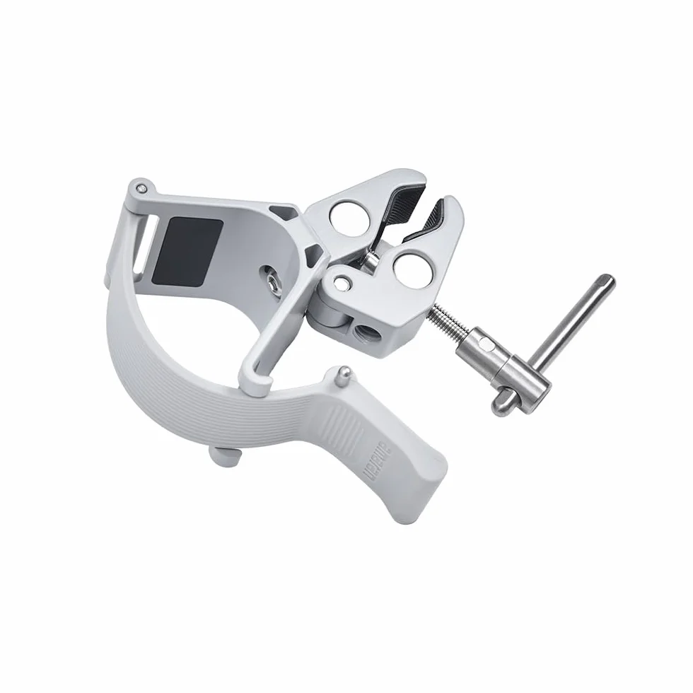 amaran Peak Light Stand Clamp – Morsetto per Batteria Peak con Cinghia in Silicone, Blocco a Rotazione, Filettatura 3/8"-16 – Per Treppiedi, Supporti, Tavoli