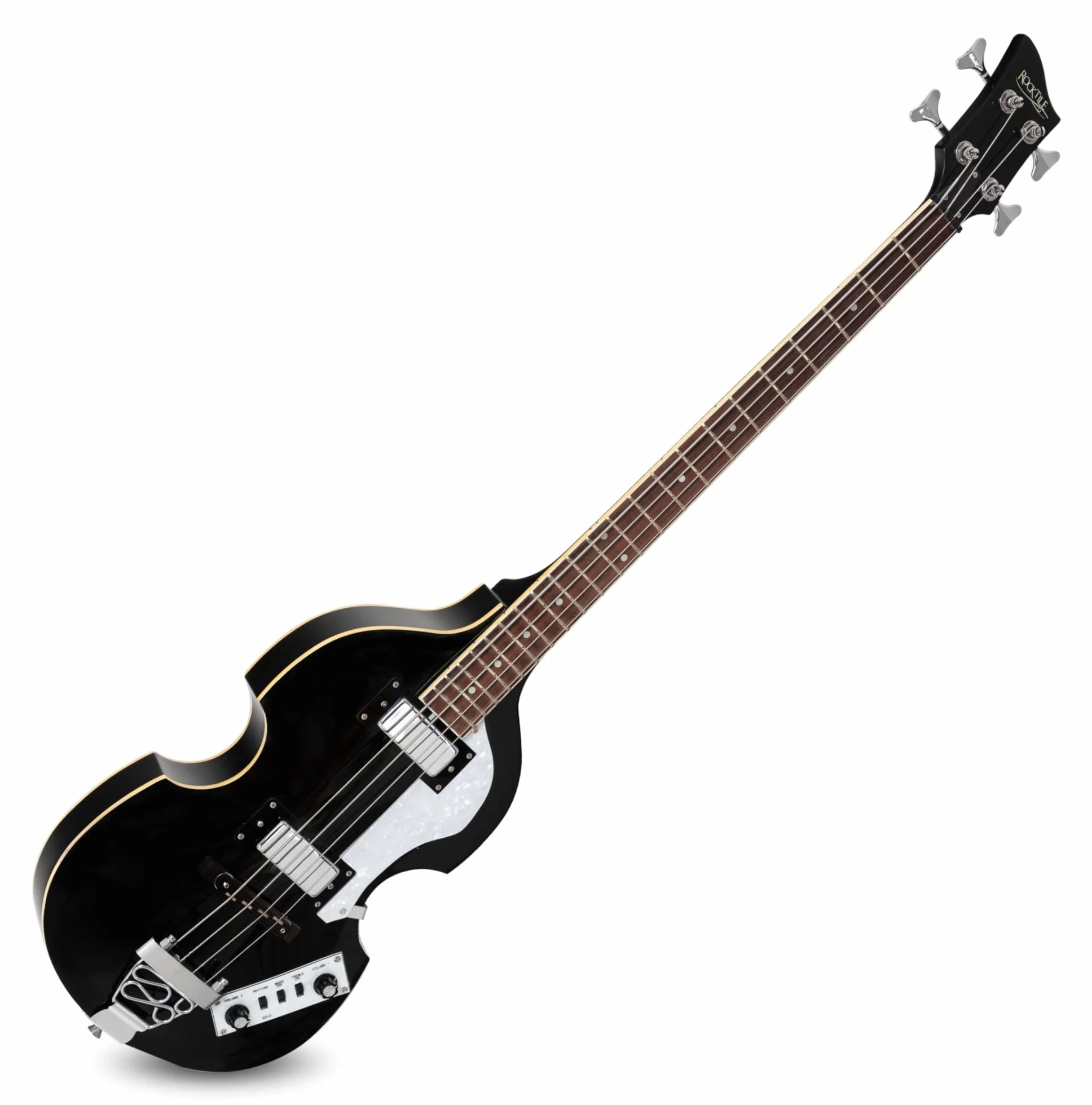 Rocktile VB-2 "Black Magic" basso elettrico vintage, Nero