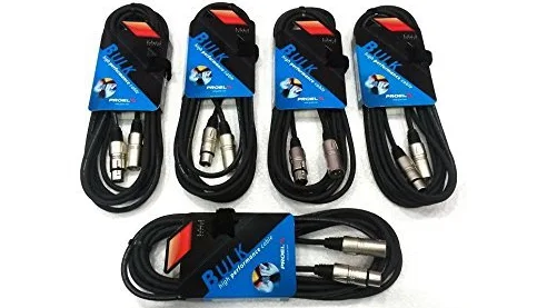 PROEL BULK250LU5 Kabel Audio XLR 5m 5 szt. Zestaw