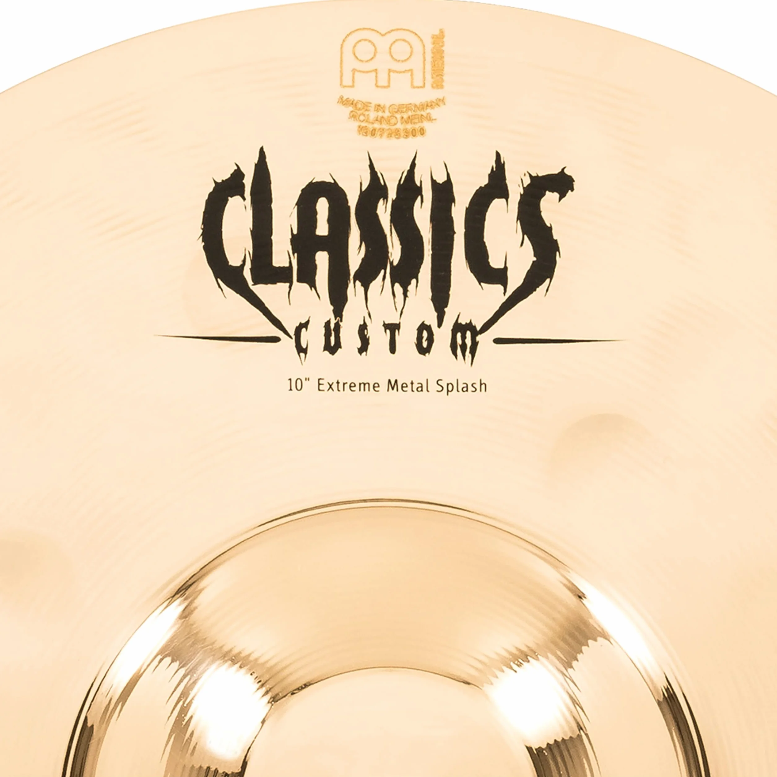 Meinl Cymbals Classics Custom Extreme Metal Piatto Splash 10 pollici (25,40cm) per Batteria - Bronzo B12, Finitura Brillante, Prodotto in Germania (CC10EMS-B)