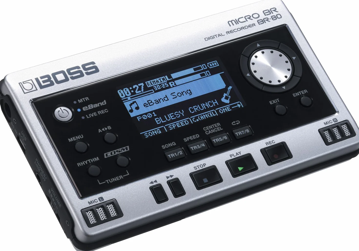 Boss Br-80 Portable Digital Recorder, Argento