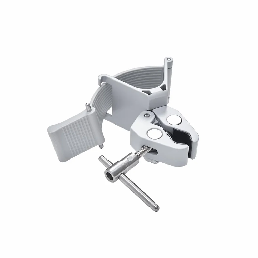 amaran Peak Light Stand Clamp – Morsetto per Batteria Peak con Cinghia in Silicone, Blocco a Rotazione, Filettatura 3/8"-16 – Per Treppiedi, Supporti, Tavoli