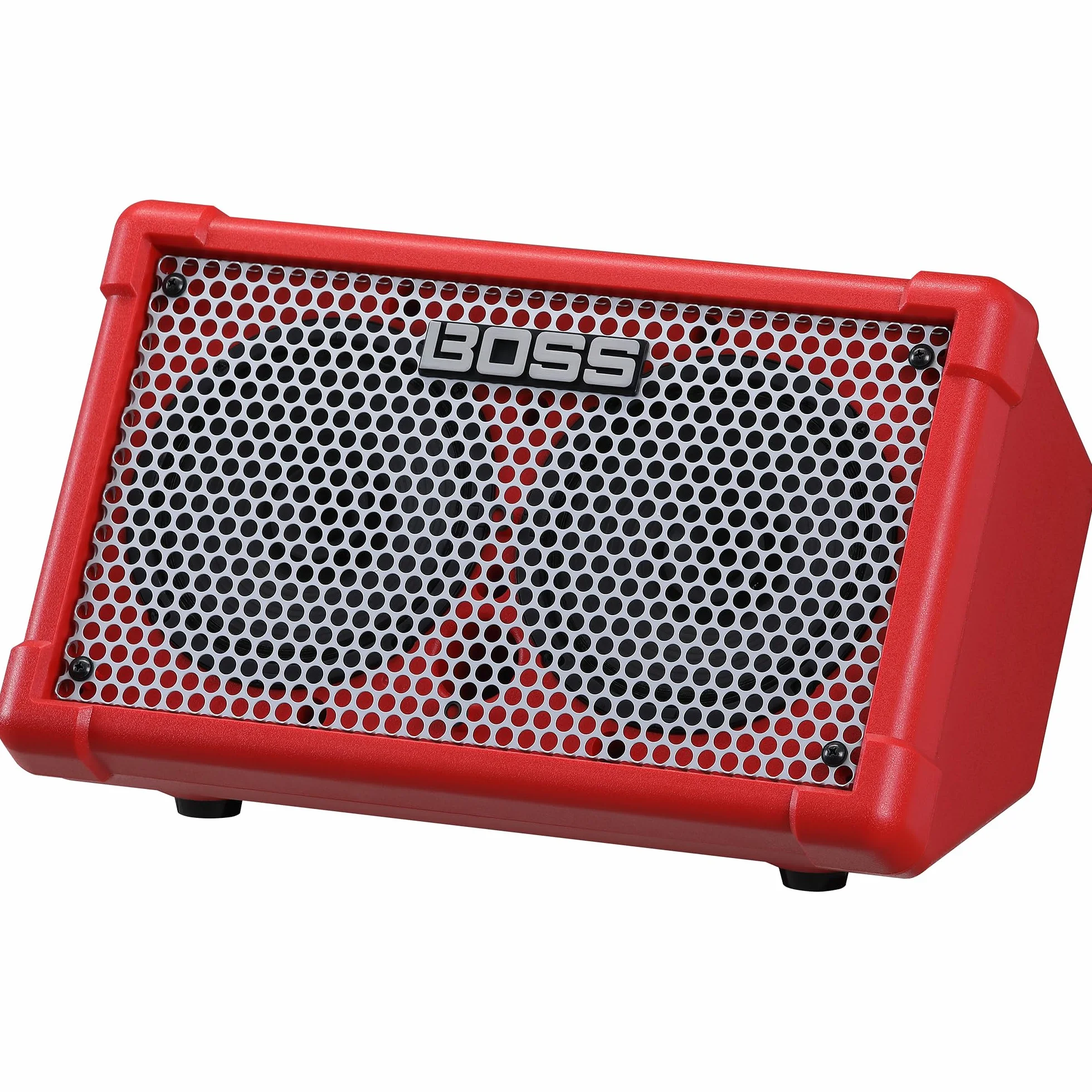 BOSS CUBE Street II | Amplificatore stereo portatile a batterie | Suono di alta qualità | Ideale per gli street performer | Supporta microfoni, strumenti e dispositivi audio | Rosso
