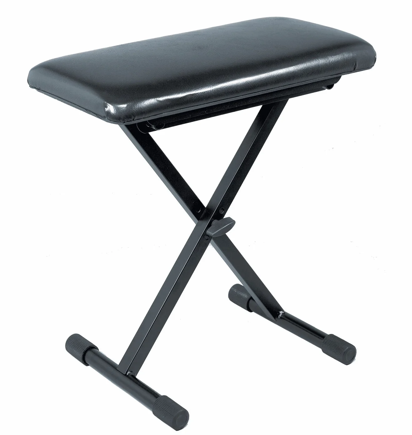 QUIK LOK - BX/9 PANCHETTA SERIE BASIC,Piccola Panchetta per Piano con Cuscino Standard,Struttura in Acciaio Robusta,Richiudibile e Regolabile in Altezza su 3 Posizioni,Carico Massimo 90 kg,Colore Nero