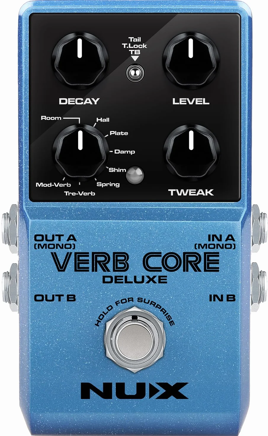NU-X | Verb Core Deluxe Pedale con 8 diversi effetti di riverbero in una singola scatola