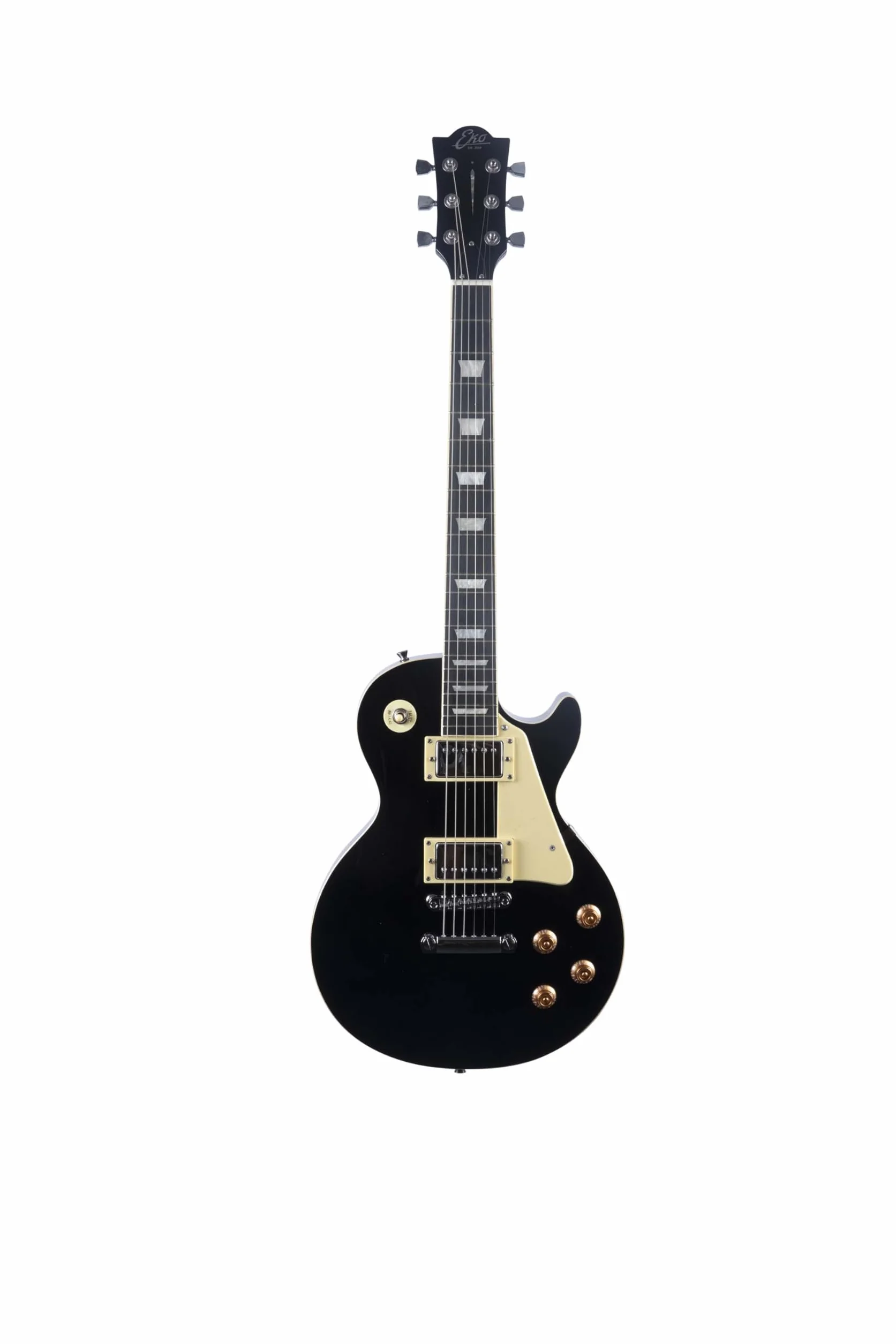 EKO GUITARS – Chitarra Elettrica LS-300, Corpo Pioppo, Manico Acero, Tastiera WPC, 2 Pickup Humbucker, Ponte Tune-O-Matic, 22 Tasti, Scala Standard, Colore Nero