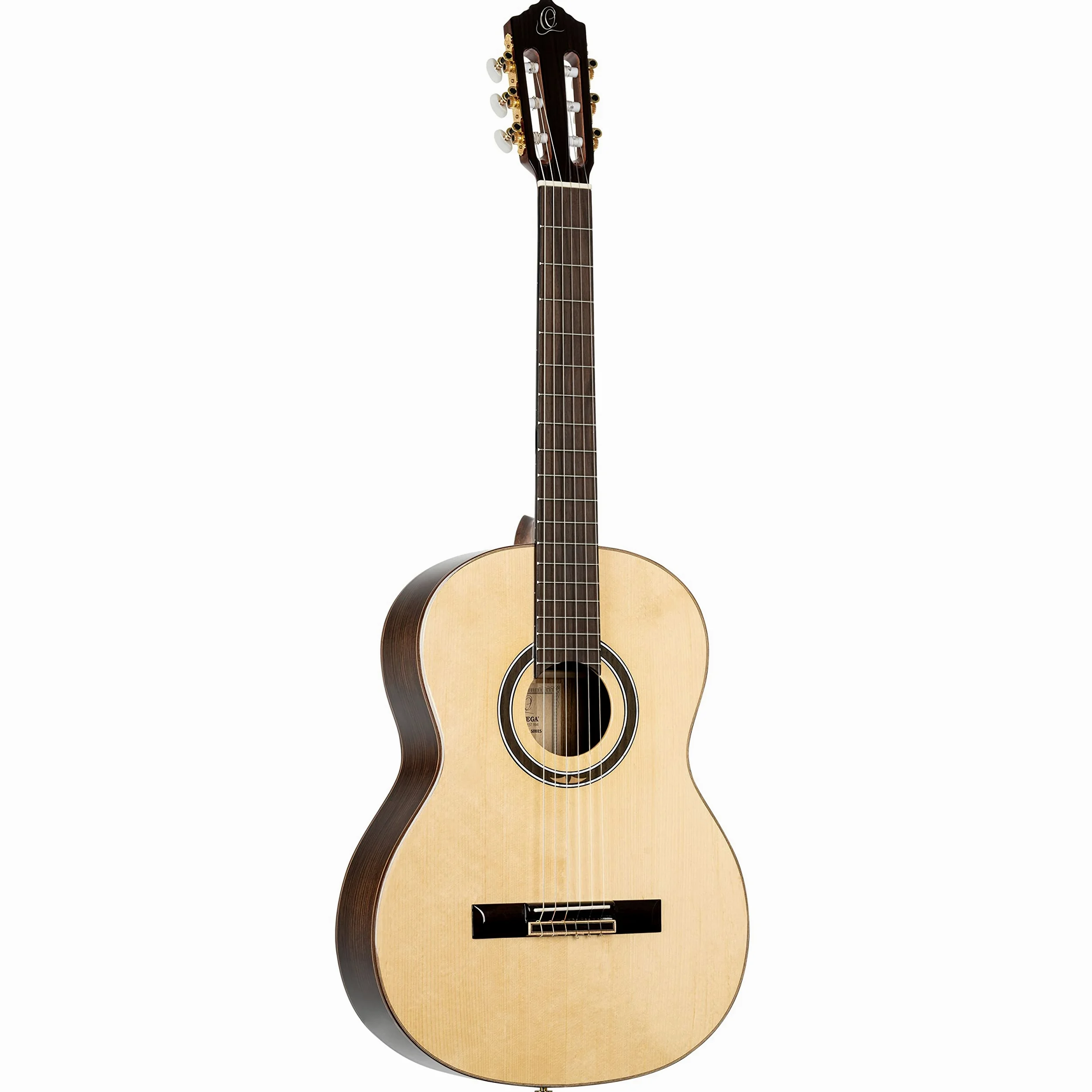 Ortega Guitars Chitarra da concerto Full Size – Performer Series – Chitarra acustica 4/4 naturale – Custodia inclusa (R158)