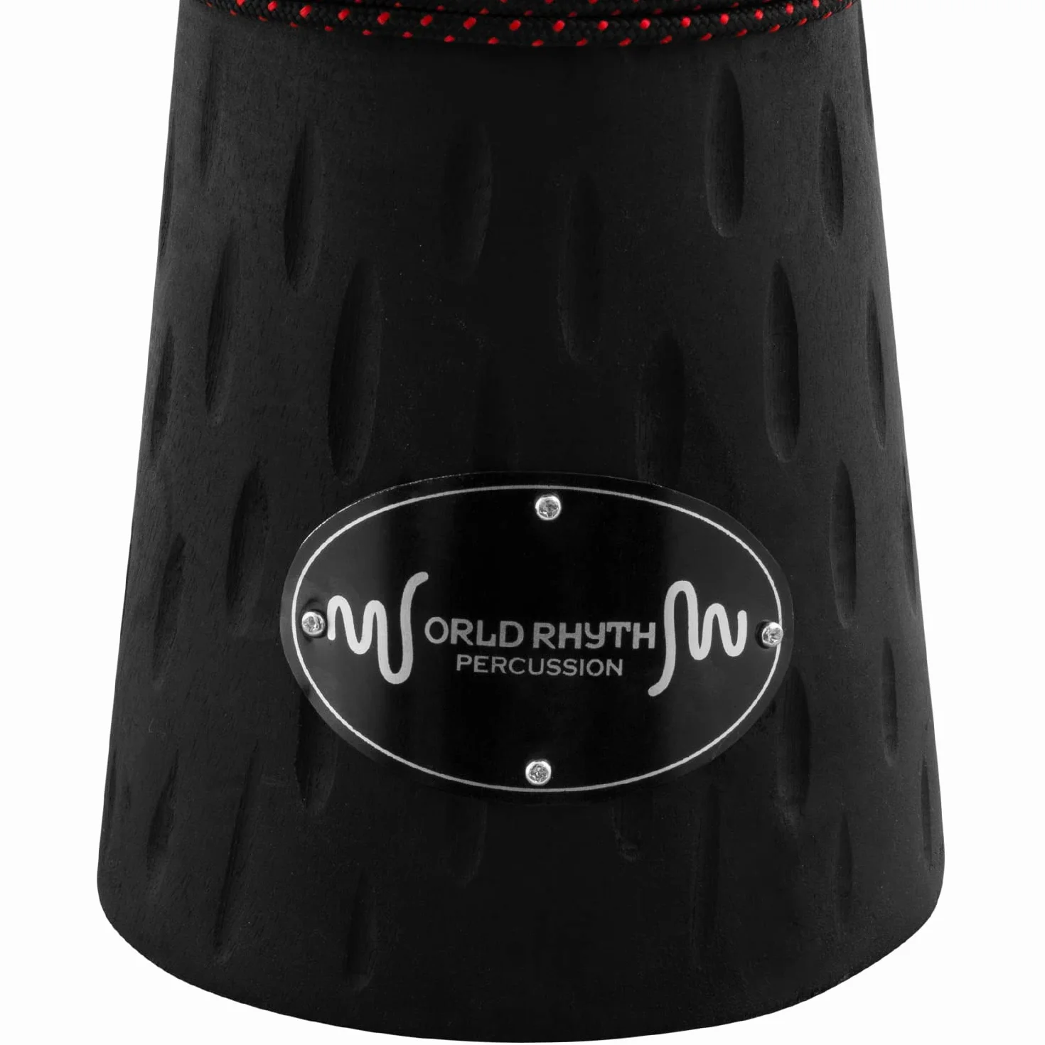 MDJ004 Tamburo Djembe da 6 pollici - Tamburo africano a mano in legno di mogano - colore nero